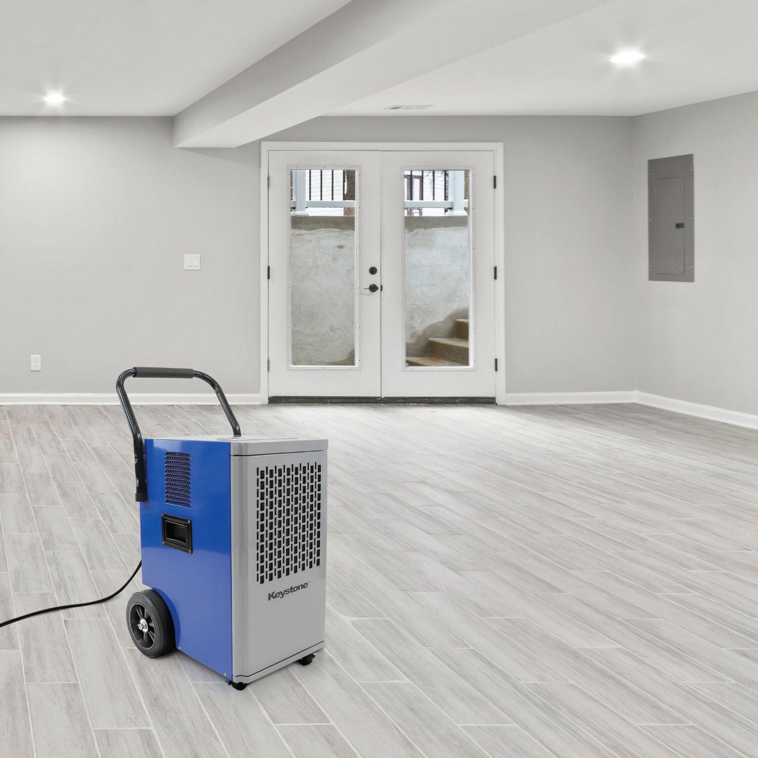 Keystone 110 Pints Commercial Dehumidifier for Rooms up to 2000 Sq. Ft.