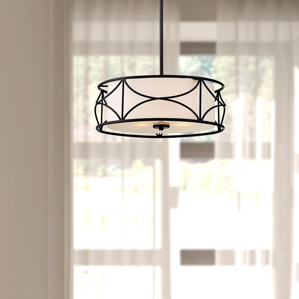 Krull 3 - Light Dimmable Drum Chandelier