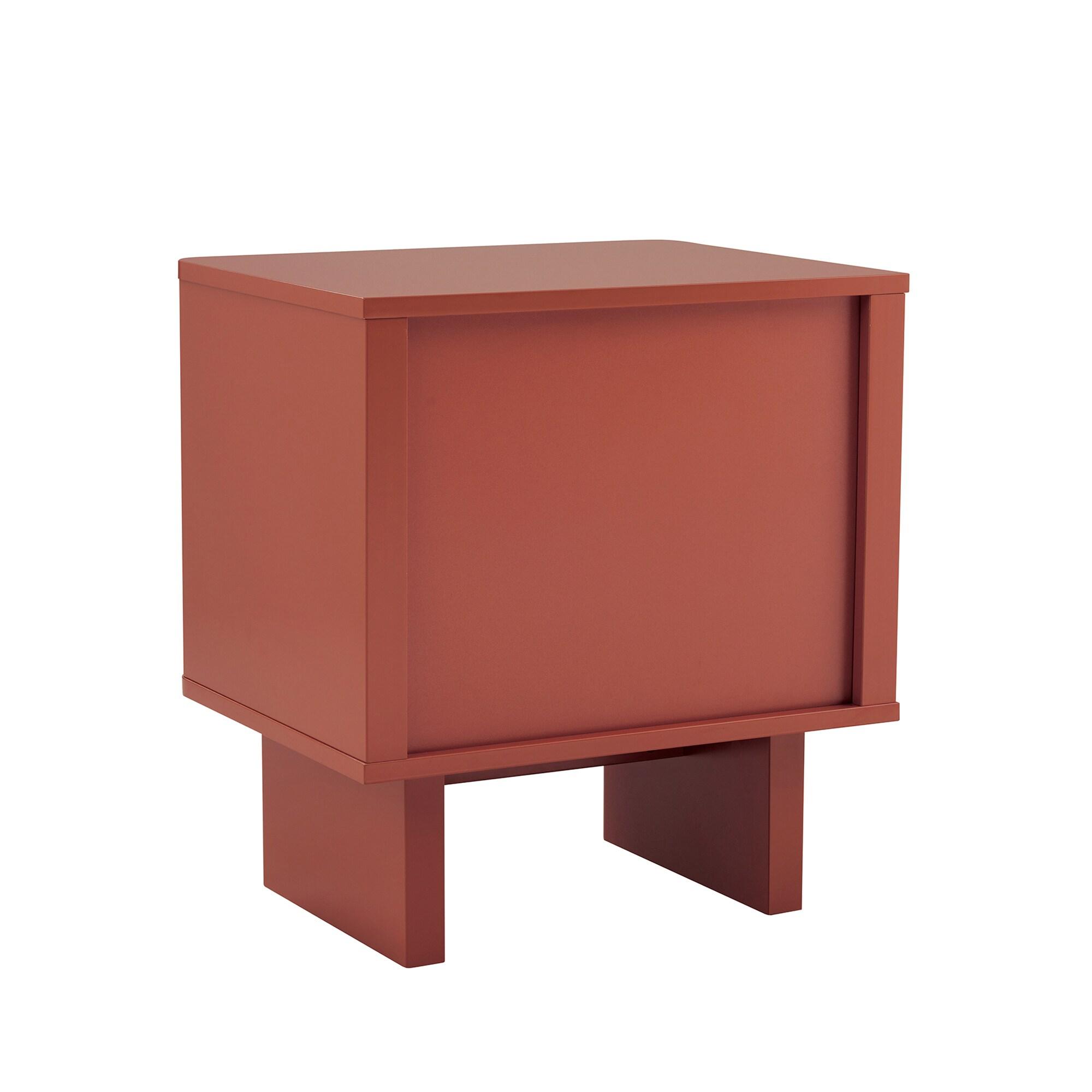 Ella Nightstand in Terracotta made from Engineered Wood