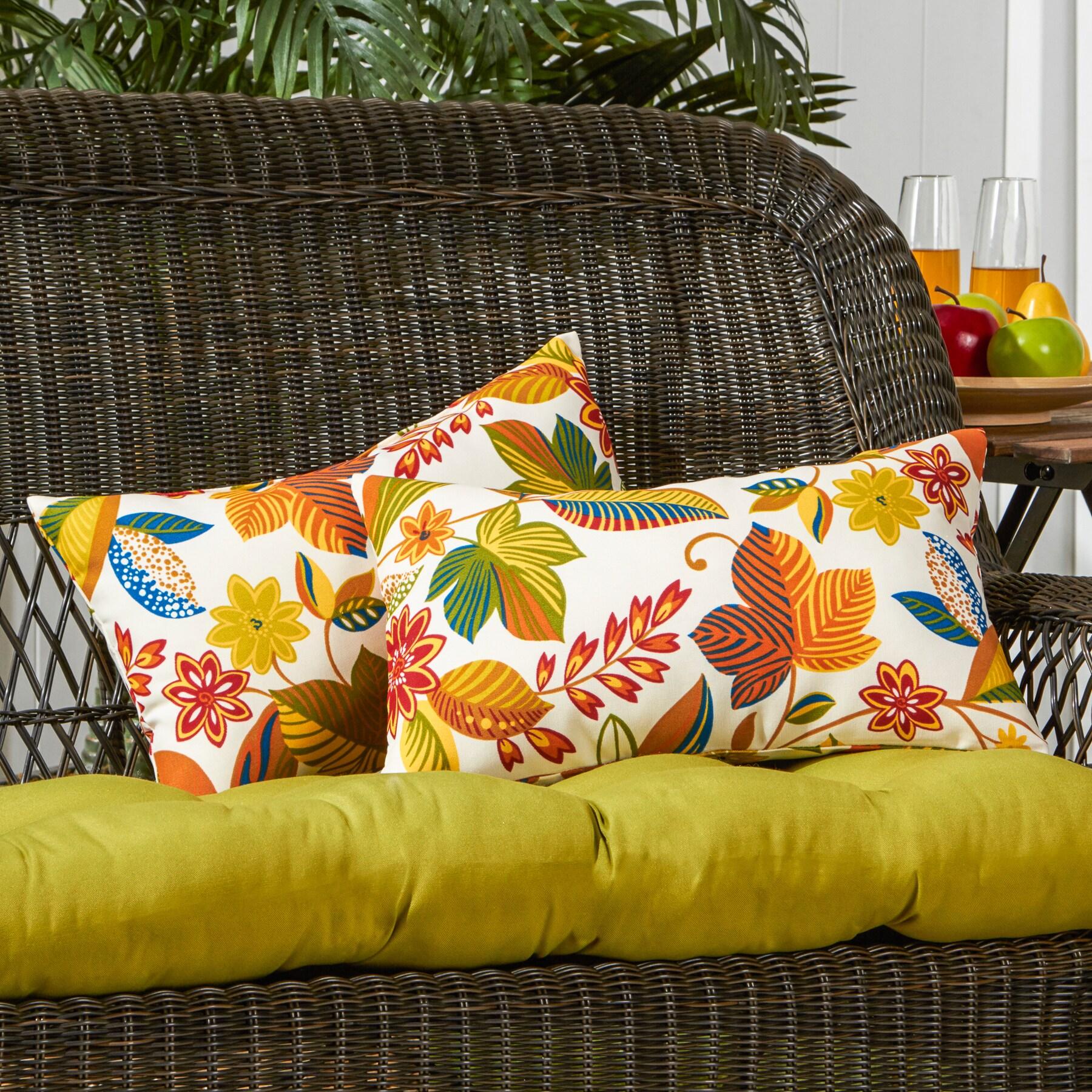 Indoor/Outdoor Reversible Throw Pillow