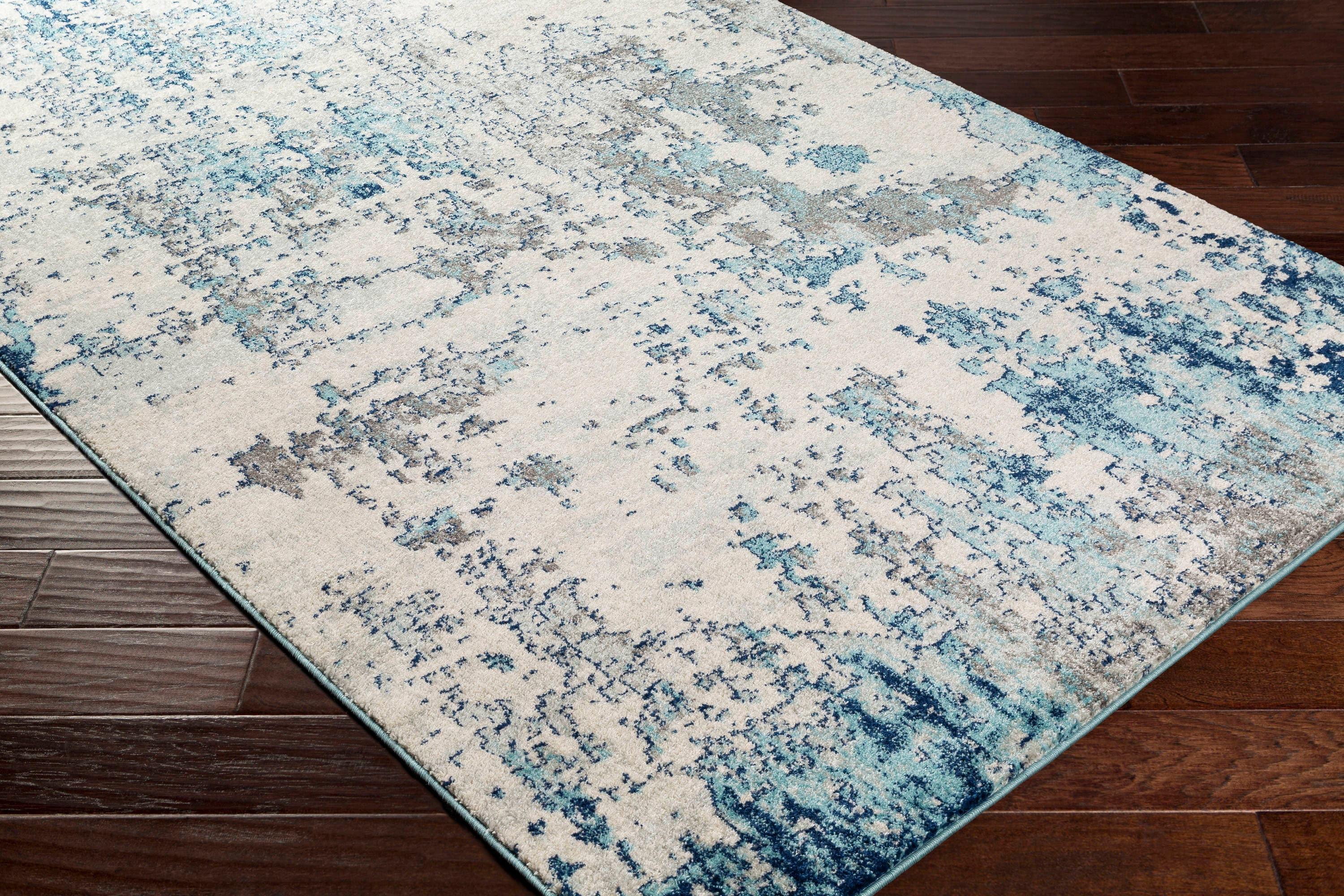 Livabliss 6'7"x6'7" Square High Plains Modern Rug Blue