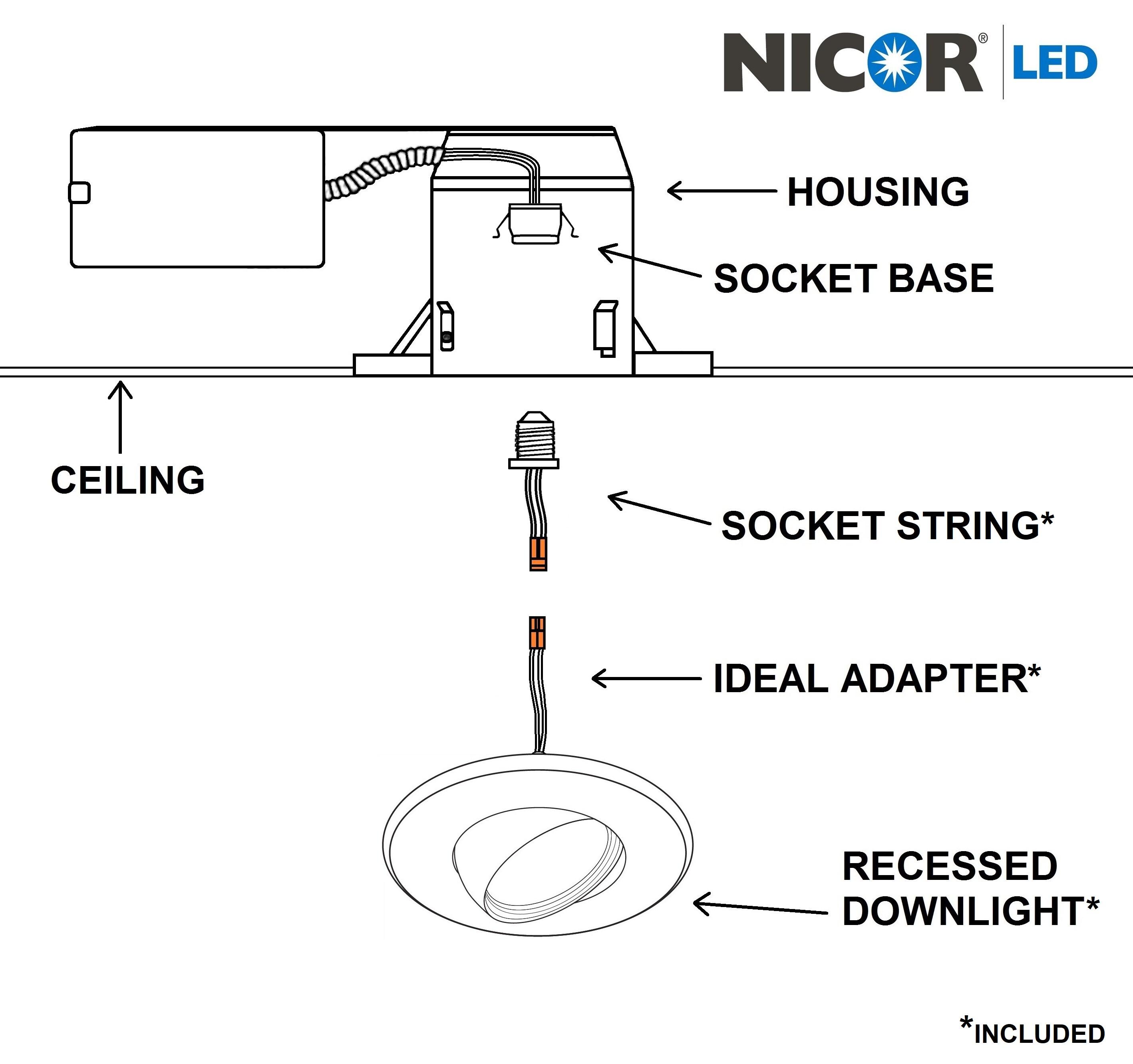 6'' LED Adjustable Recessed Trim