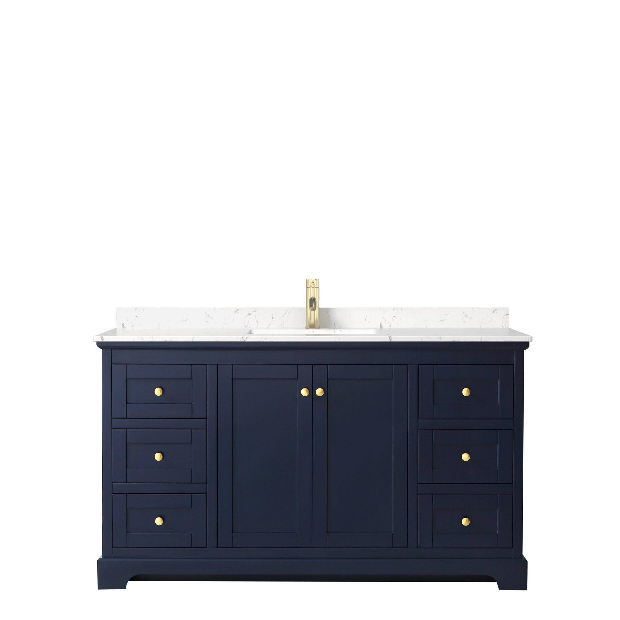 Wyndham Collection Avery 60'' Single Bathroom Vanity with Top