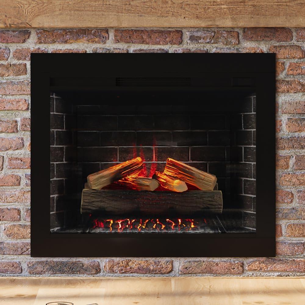 Modern Ember Uptown 23" Smart Electric Fireplace Insert with 3" Trim Kit