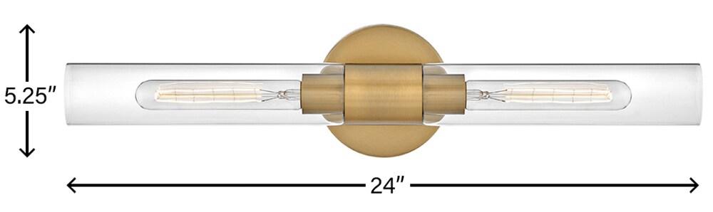 Lark Shea 2 - Light Dimmable Bath Bar