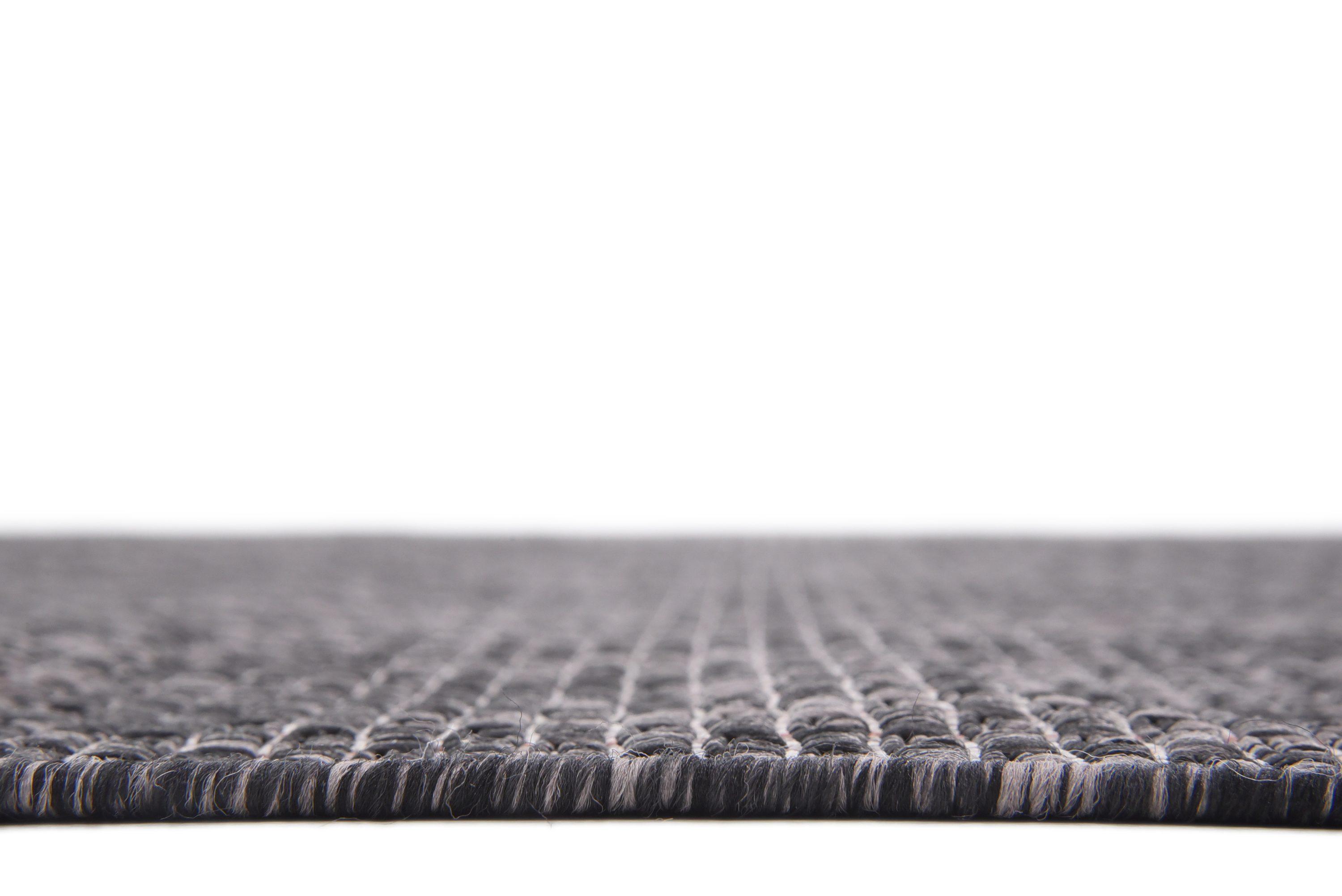 Unique Loom 5' 1 x 8' 0 Rectangle Indoor/Outdoor Solid Black Area Rug