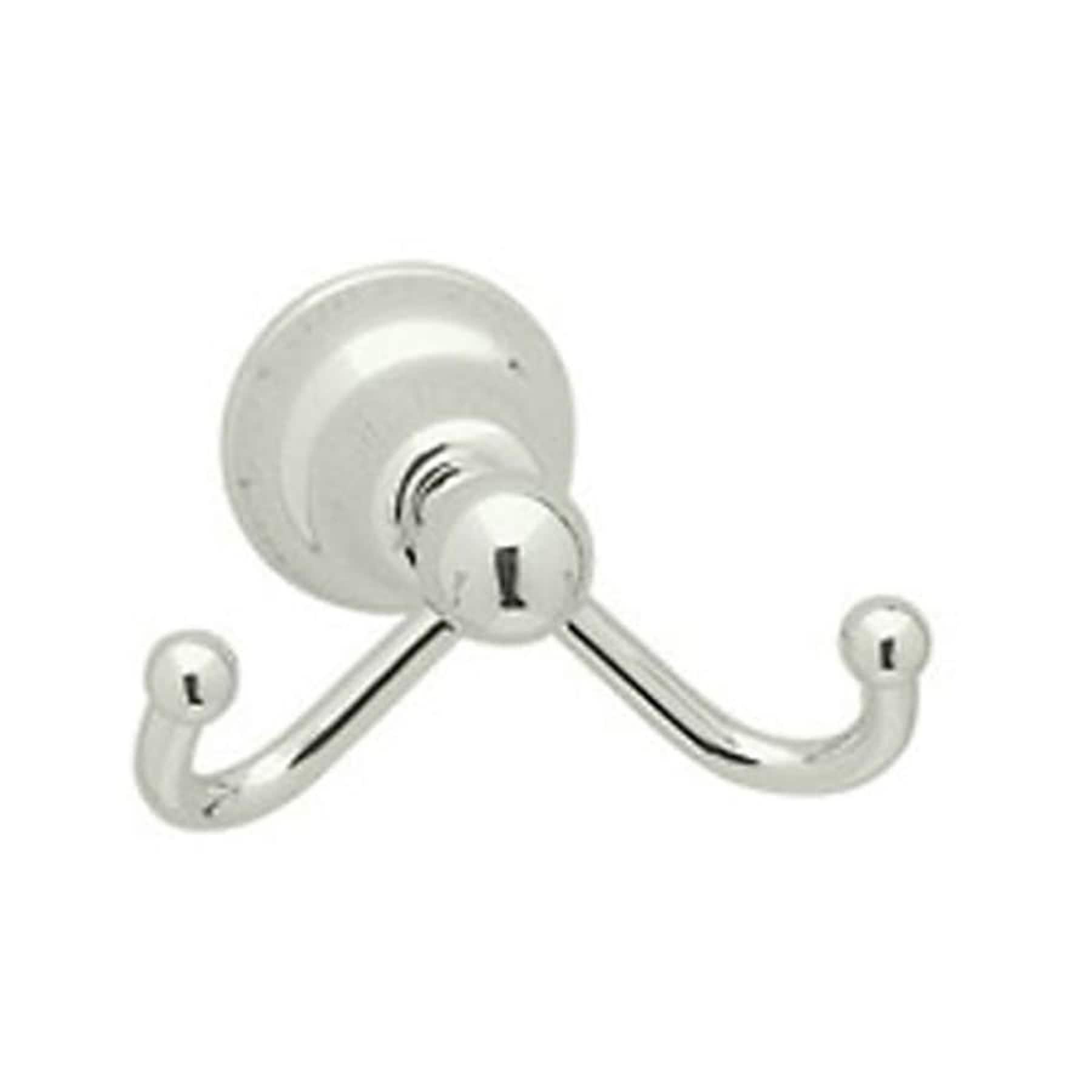 Polished Nickel Double Wall Mounted Robe Hook