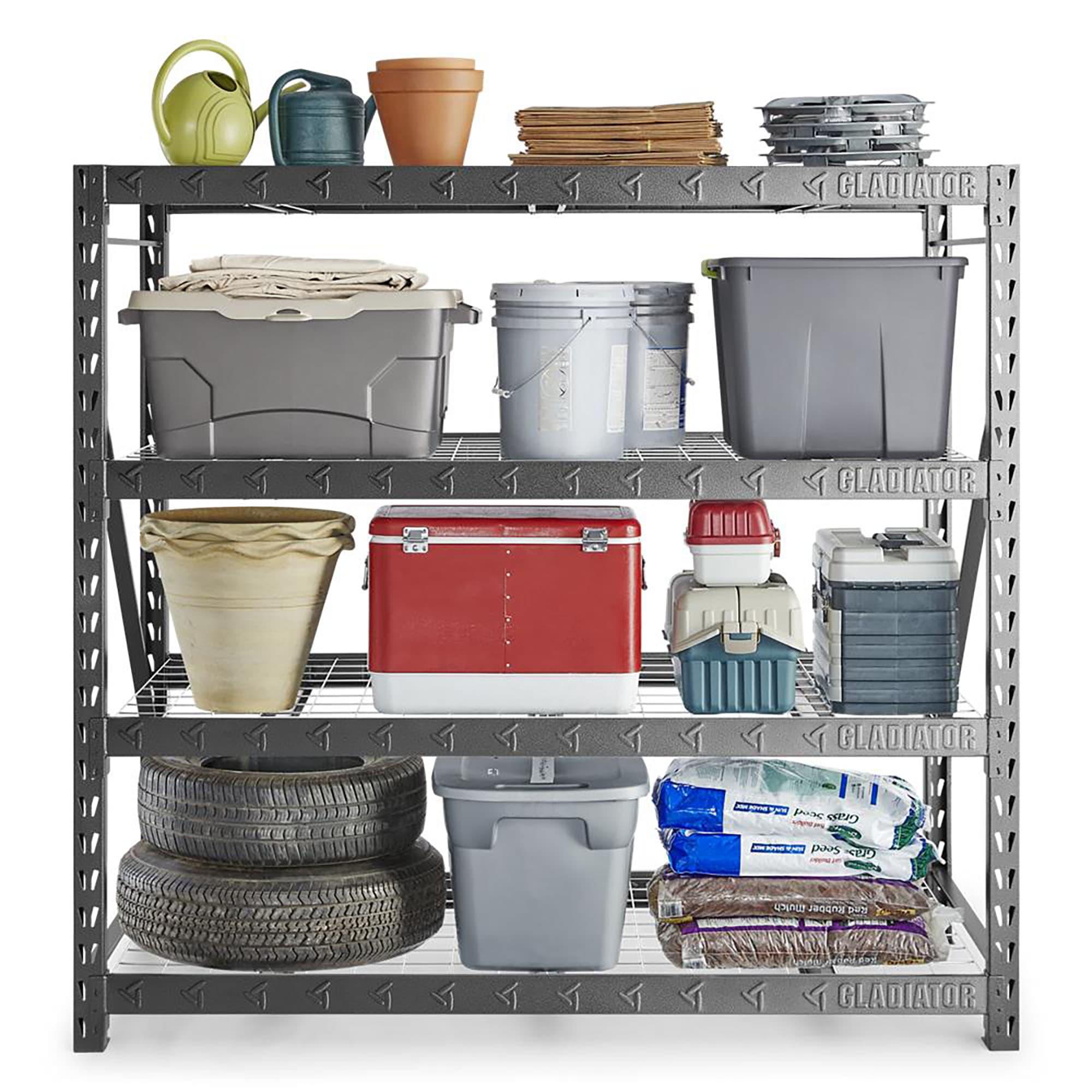 Gladiator® 77" Wide Heavy Duty Rack With Four 24" Deep Shelves & Reviews | Wayfair