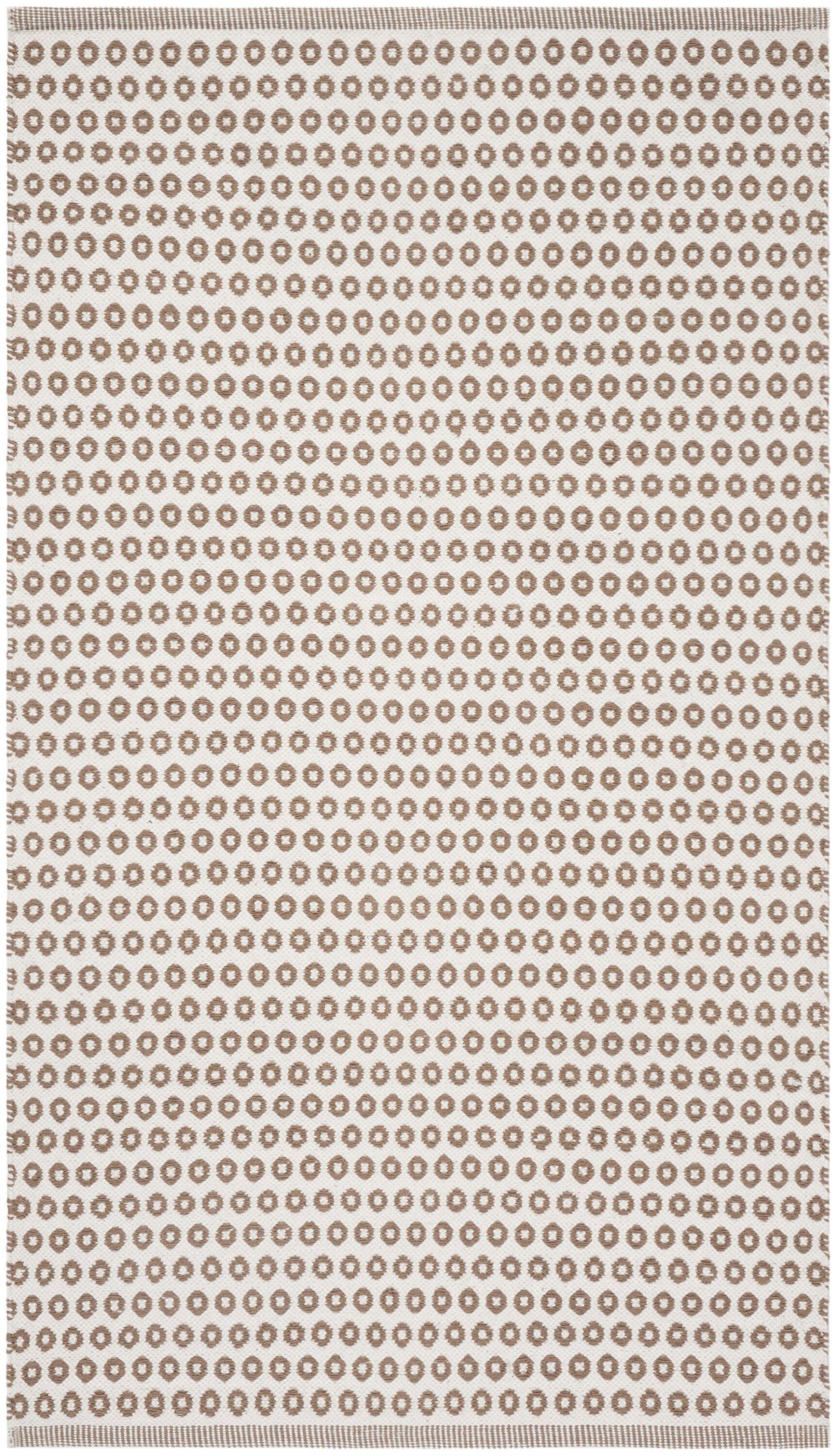 Montauk MTK616 Hand Woven Indoor Accent Rug - Taupe/Ivory - 3'x5' - Safavieh