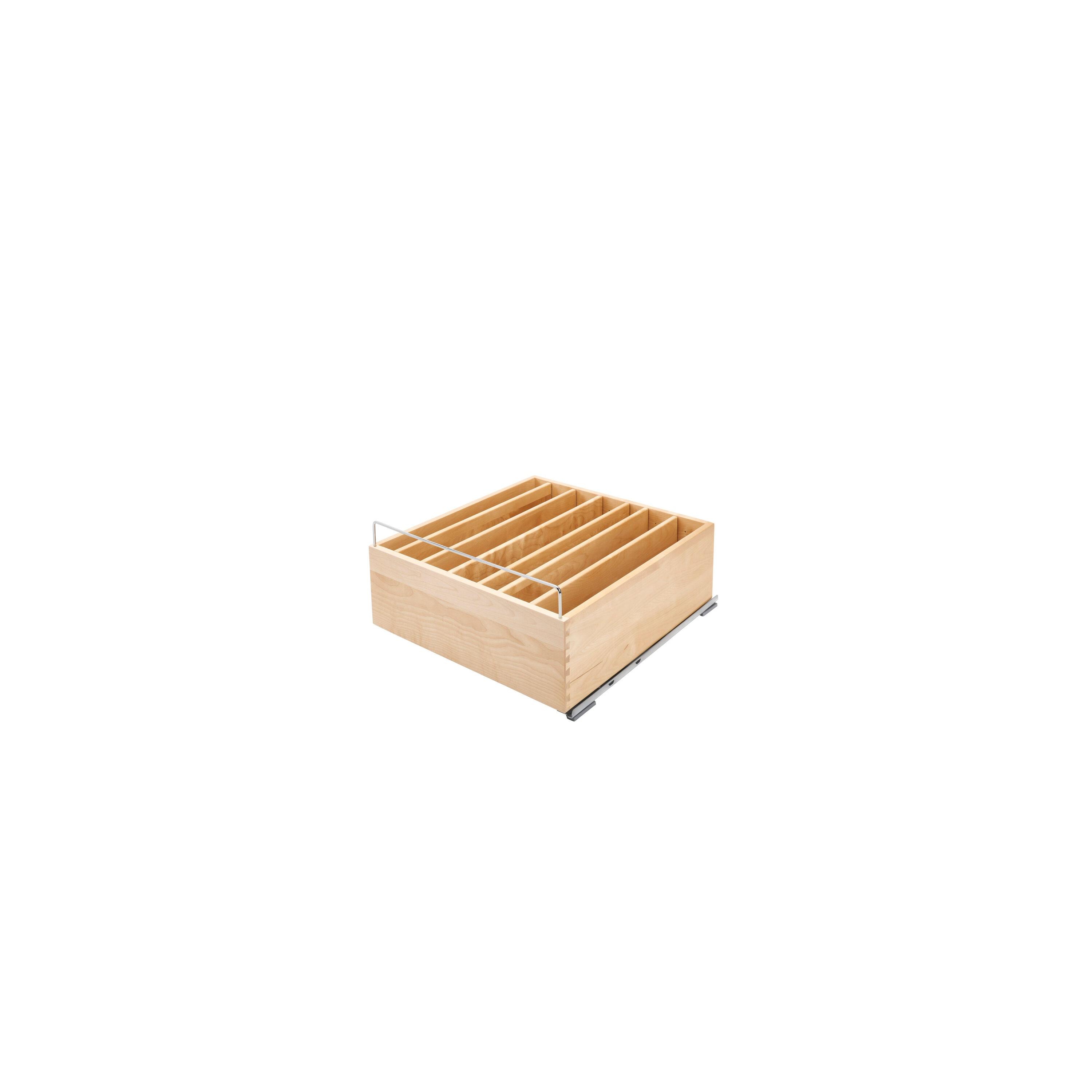 Rev-A-Shelf Wood Base Cabinet Pullout Casserole Dish W/ Soft-Close