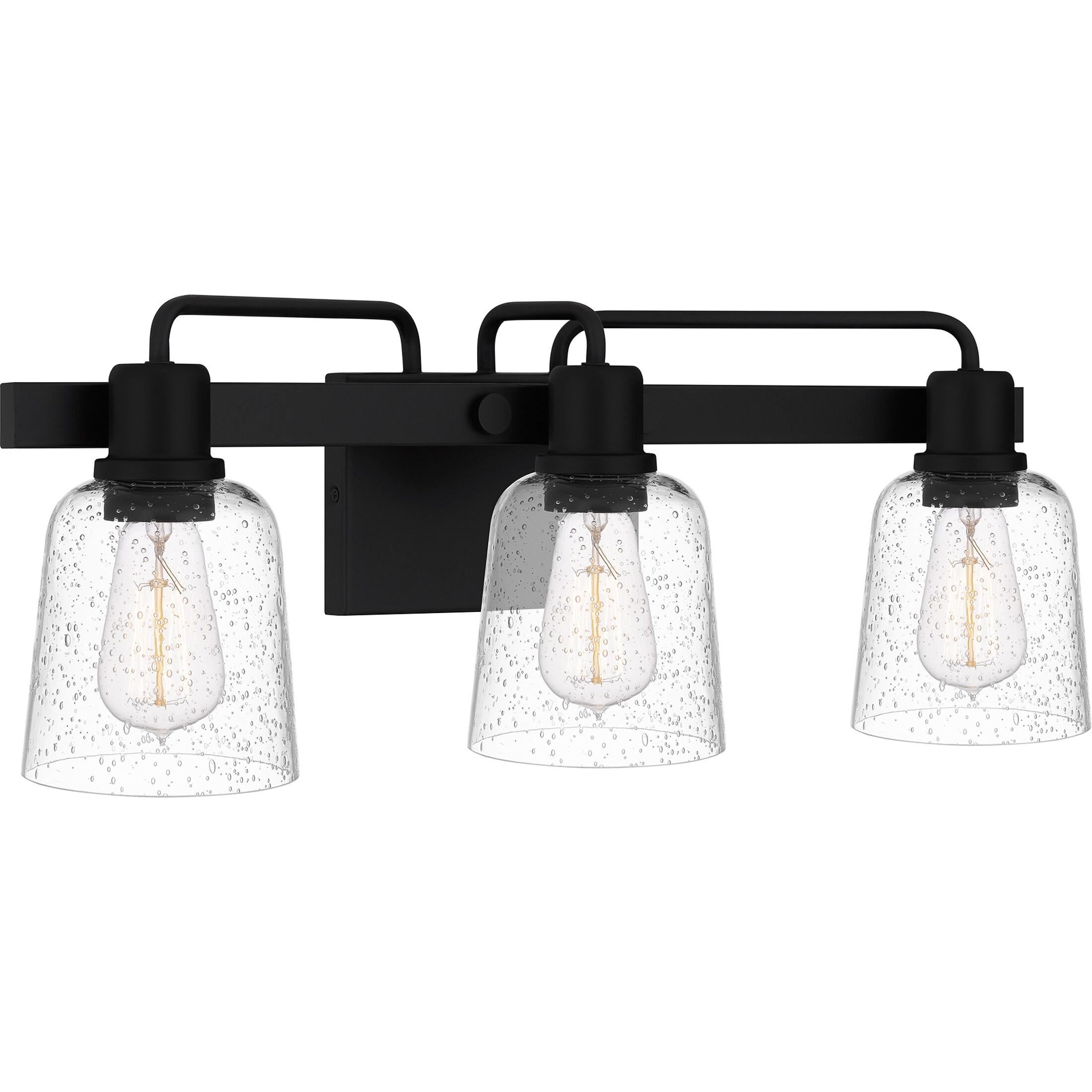 Quoizel Lighting Lydia 3 - Light Vanity in  Matte Black