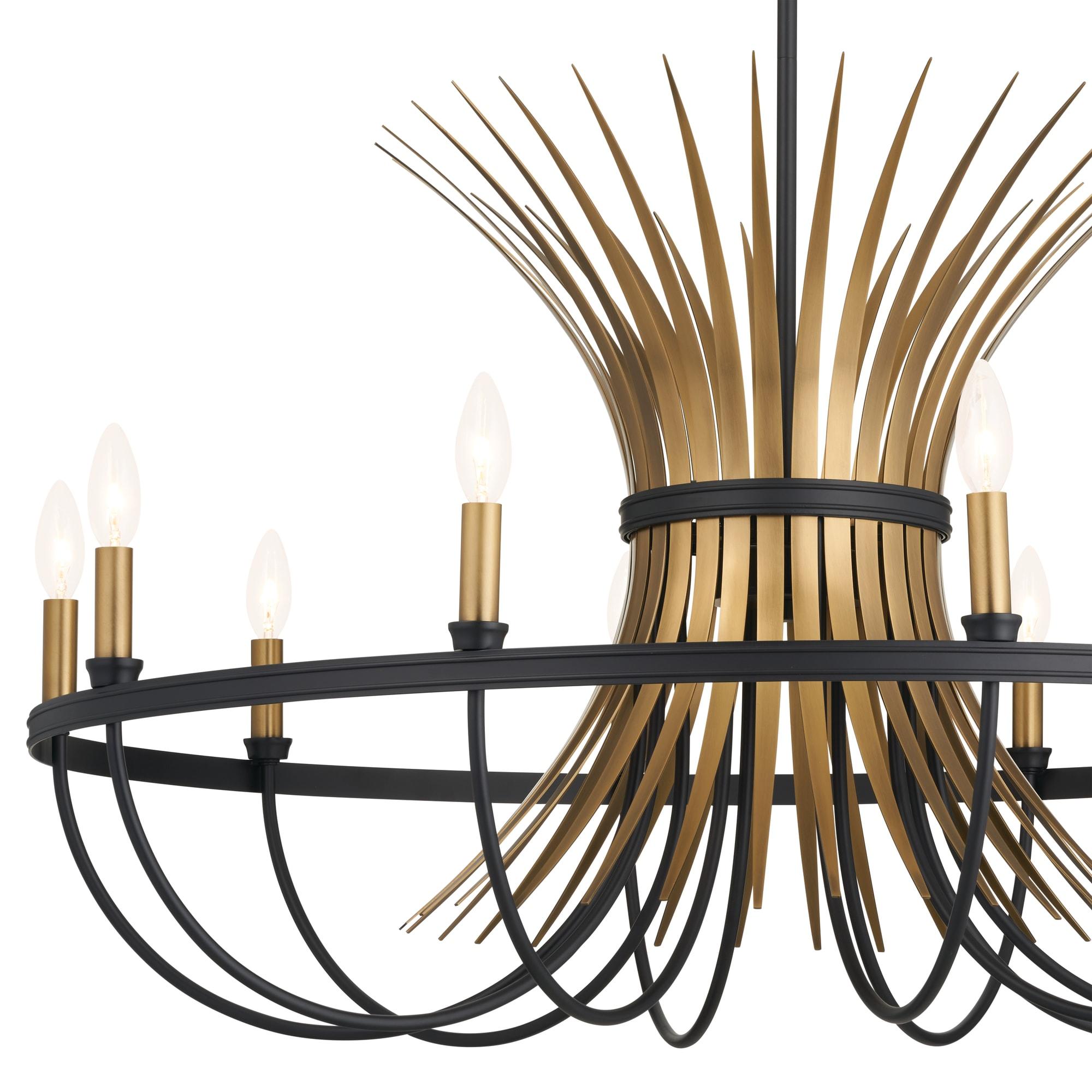 9 - Light Dimmable Drum Chandelier