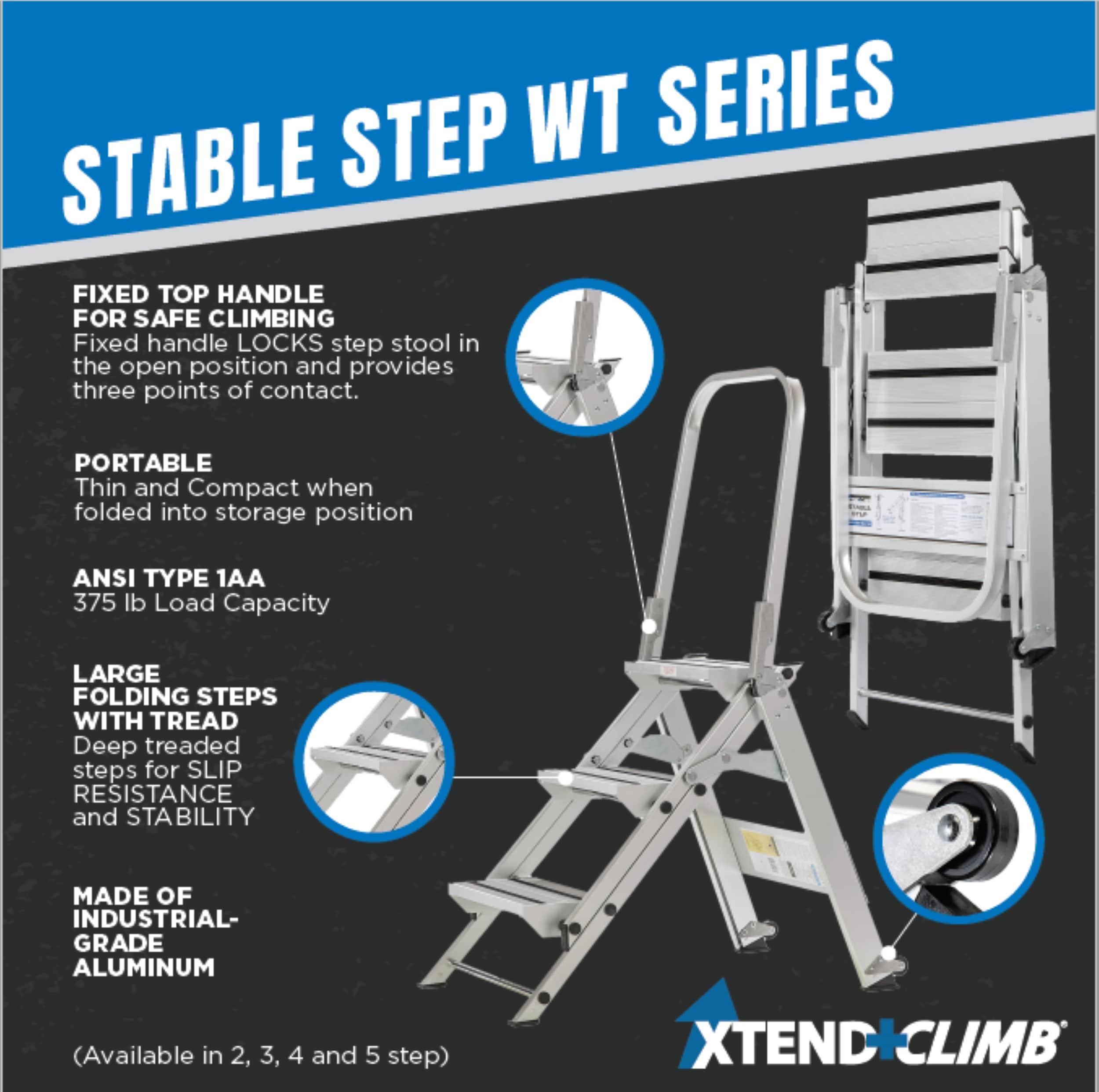 Xtend And Climb-wt2 2 Step Aluminum 300-lb Type Ia Step Ladder