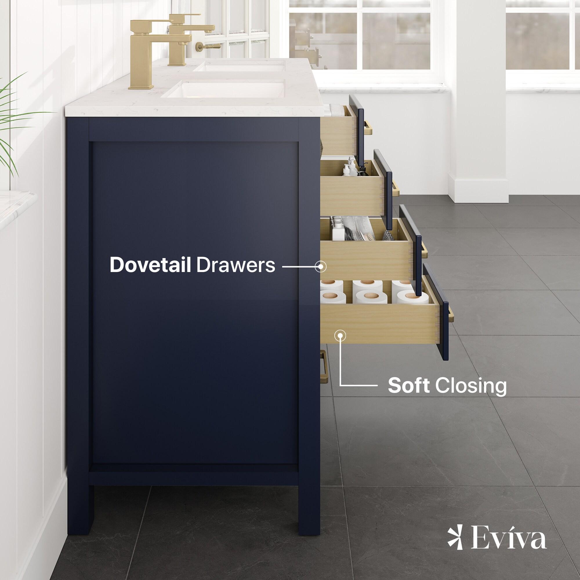 Eviva London 48" Double Bathroom Vanity Set