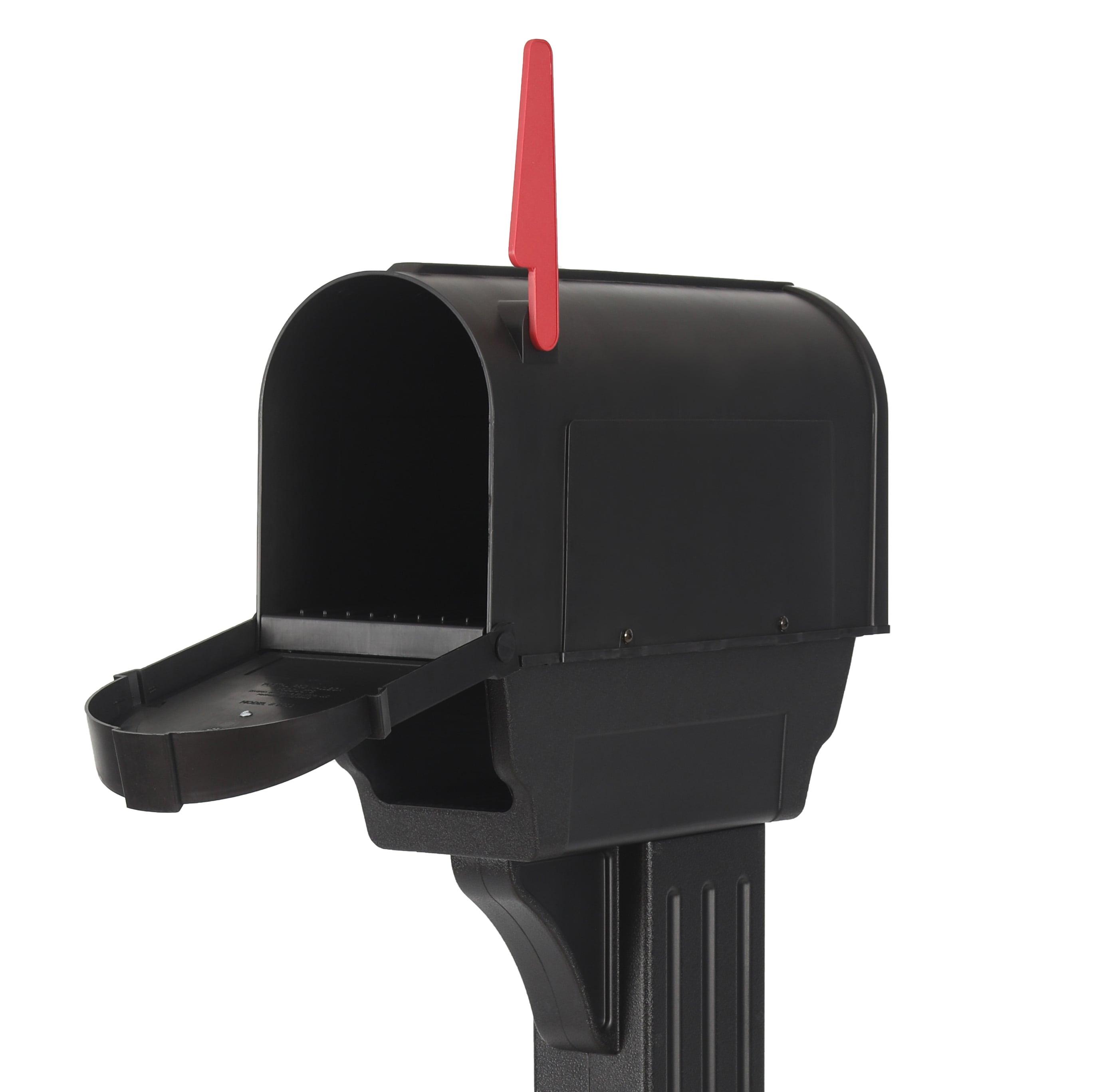 Postal Pro Mailboxes Hampton 53'' H 4x4 Decorative Post with Newspaper Holder