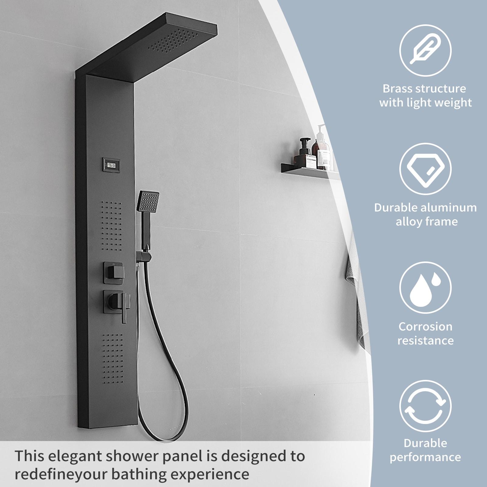51.57'' Shower Panel with Fixed Shower Head