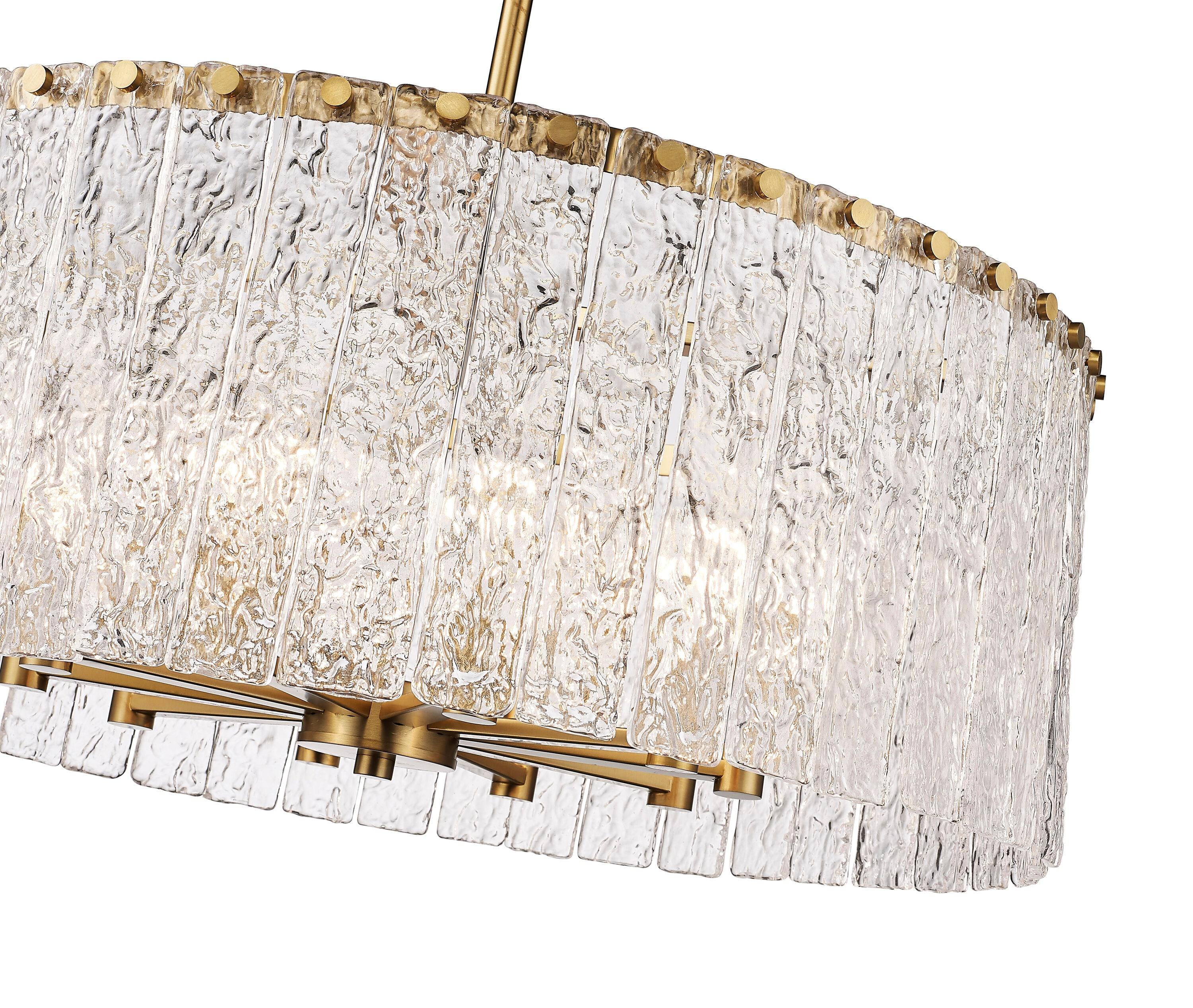 Z-Lite Glacier 10 - Light Chandelier in  Modern Gold
