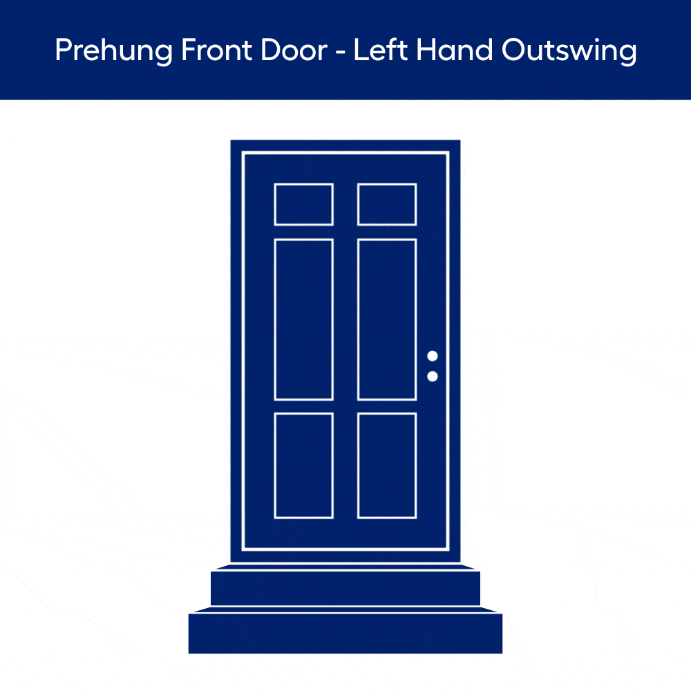 MMI DOOR Clear Glass Smooth Primed Fiberglass Prehung Front Entry Door | Wayfair