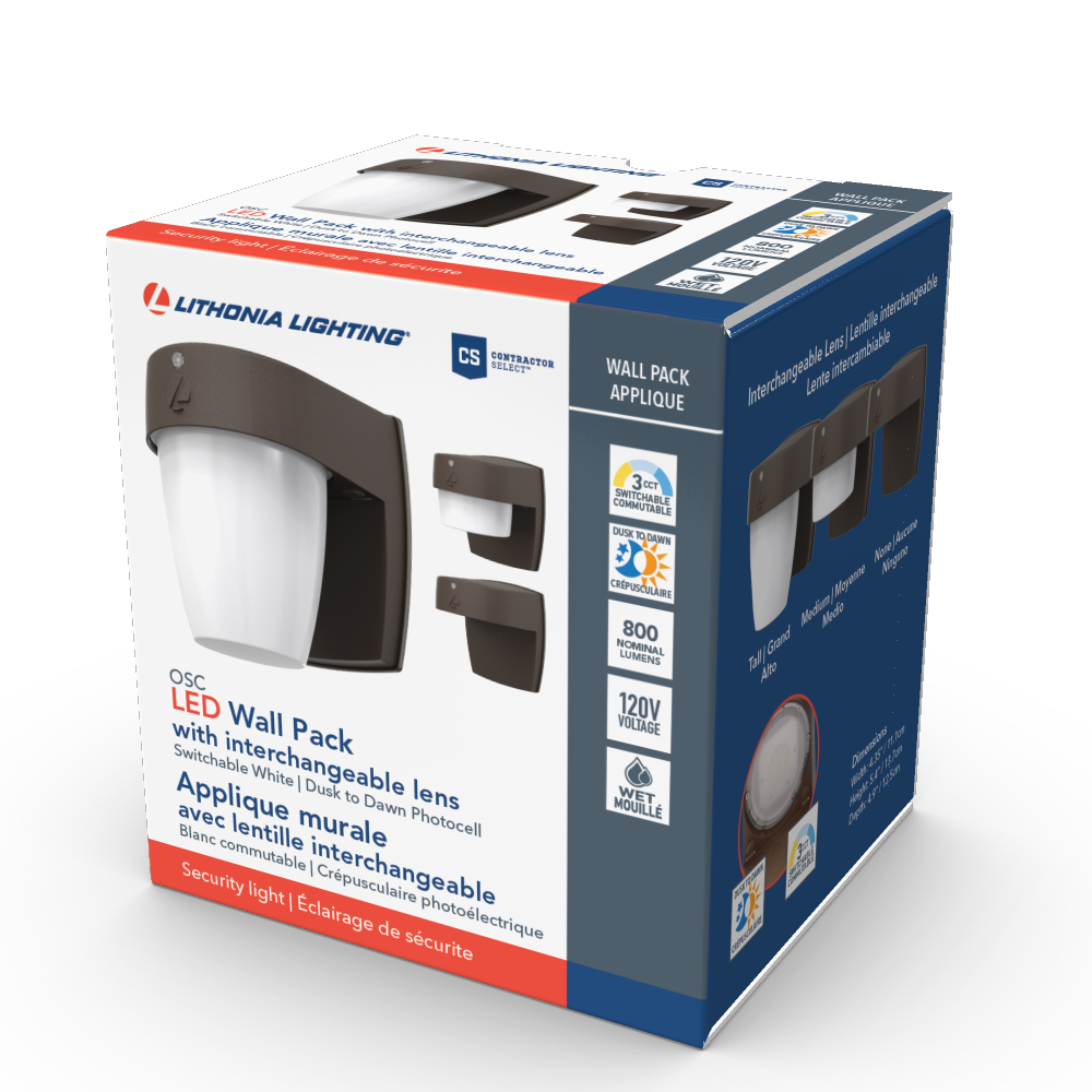 Lithonia Lighting 1 - Head LED Dusk to Dawn Outdoor Security Wall Pack