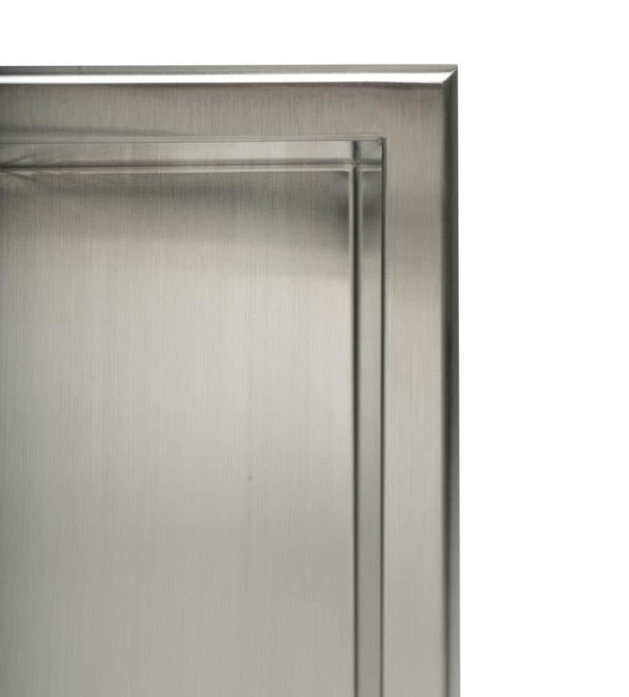 Square Stainless Steel Single Shower Niche