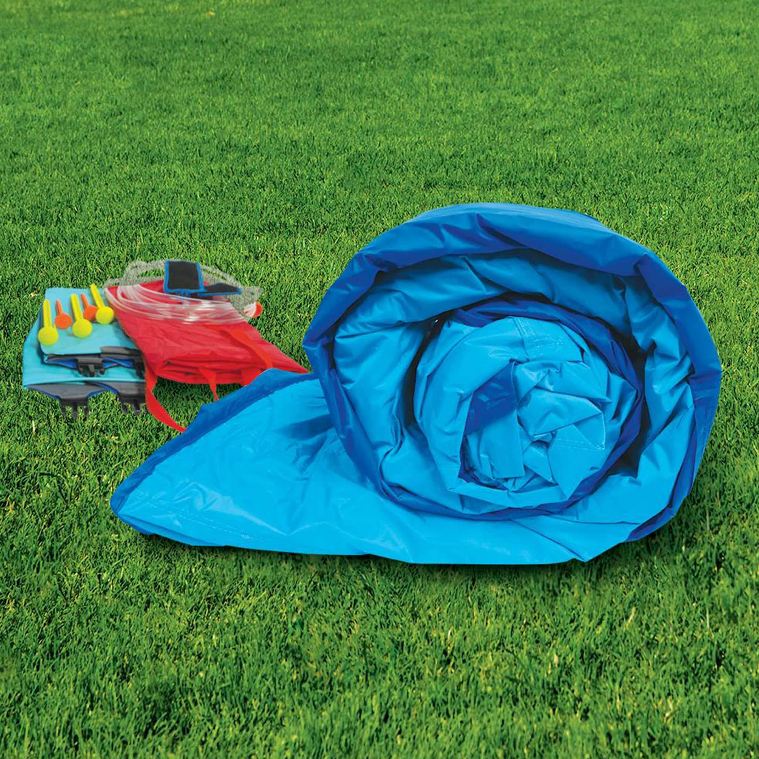 Banzai Big Blast Inflatable Water Park w/ Climbing Wall, Ball Game & Splash Pool | Wayfair