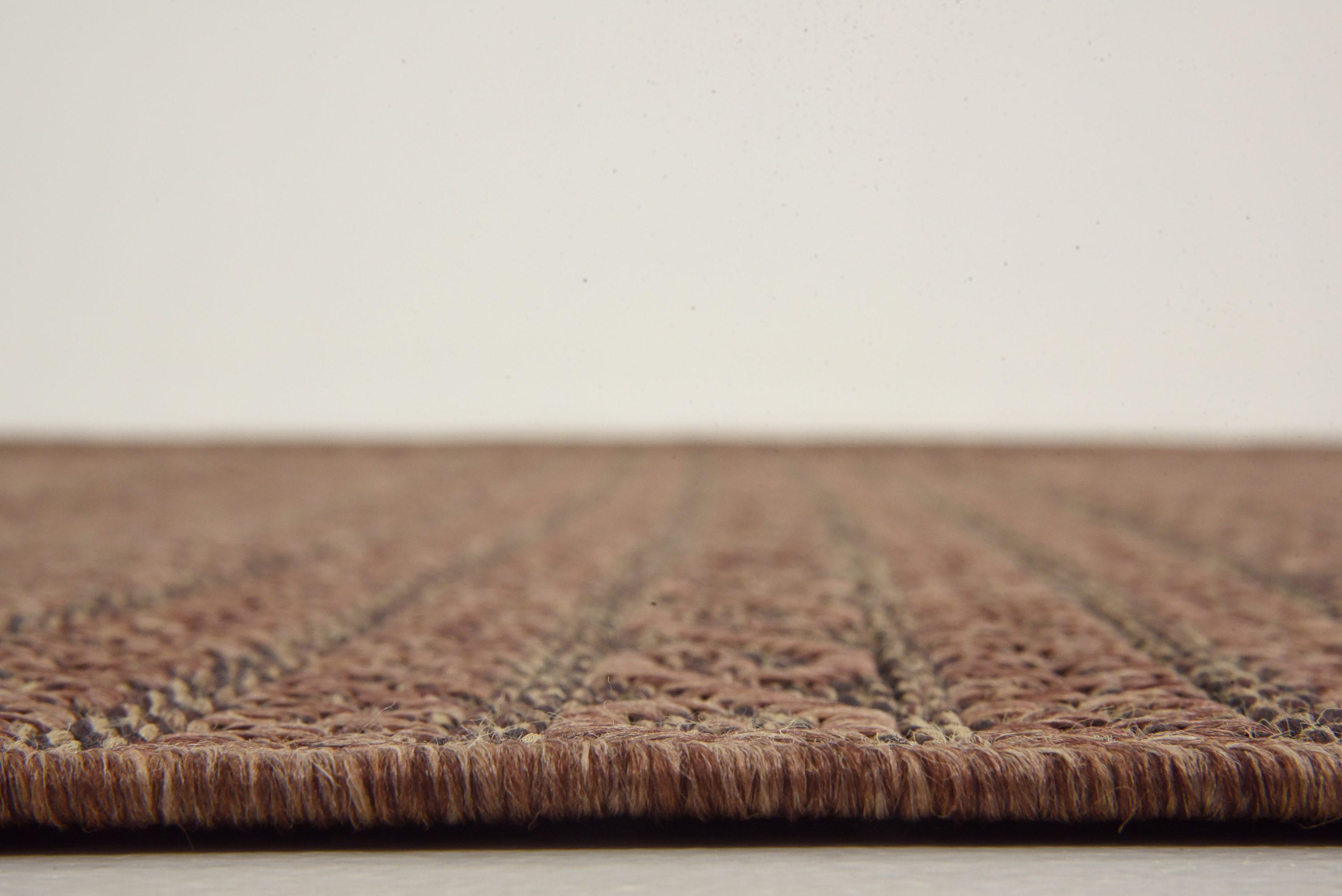 Unique Loom Outdoor Modern Collection Area Rug - Links (7' 1" x 10' Rectangle Brown/Black)