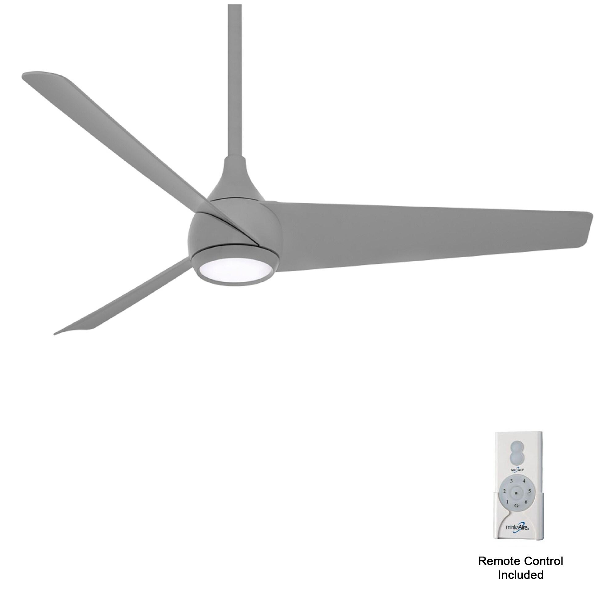 Minka Aire 52'' 3 - Blade LED Smart Standard Ceiling Fan with Remote Control and Light Kit Included