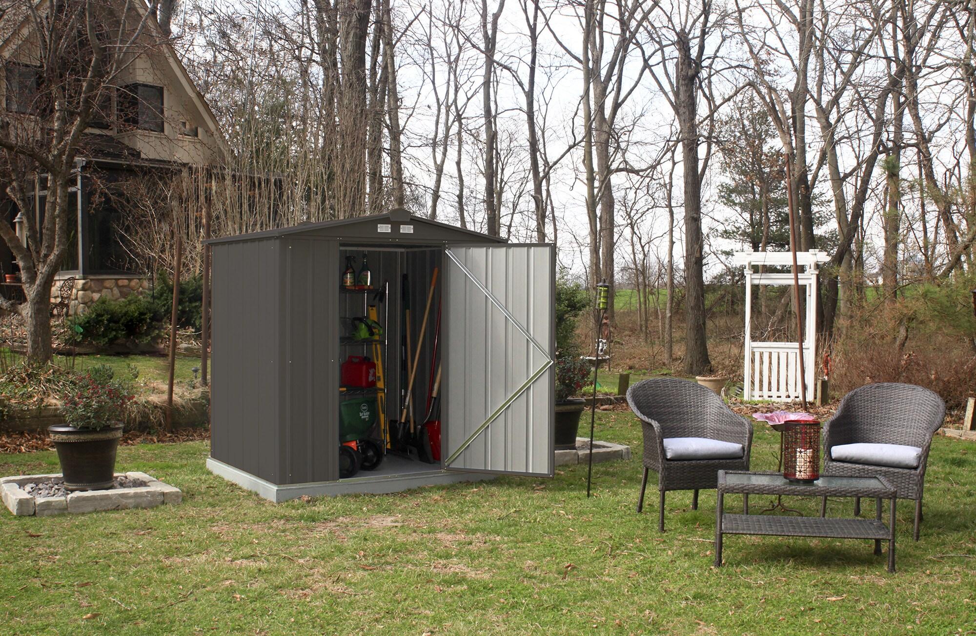 EZEE Shed 6 ft. W x 5 ft. D Metal Storage Shed