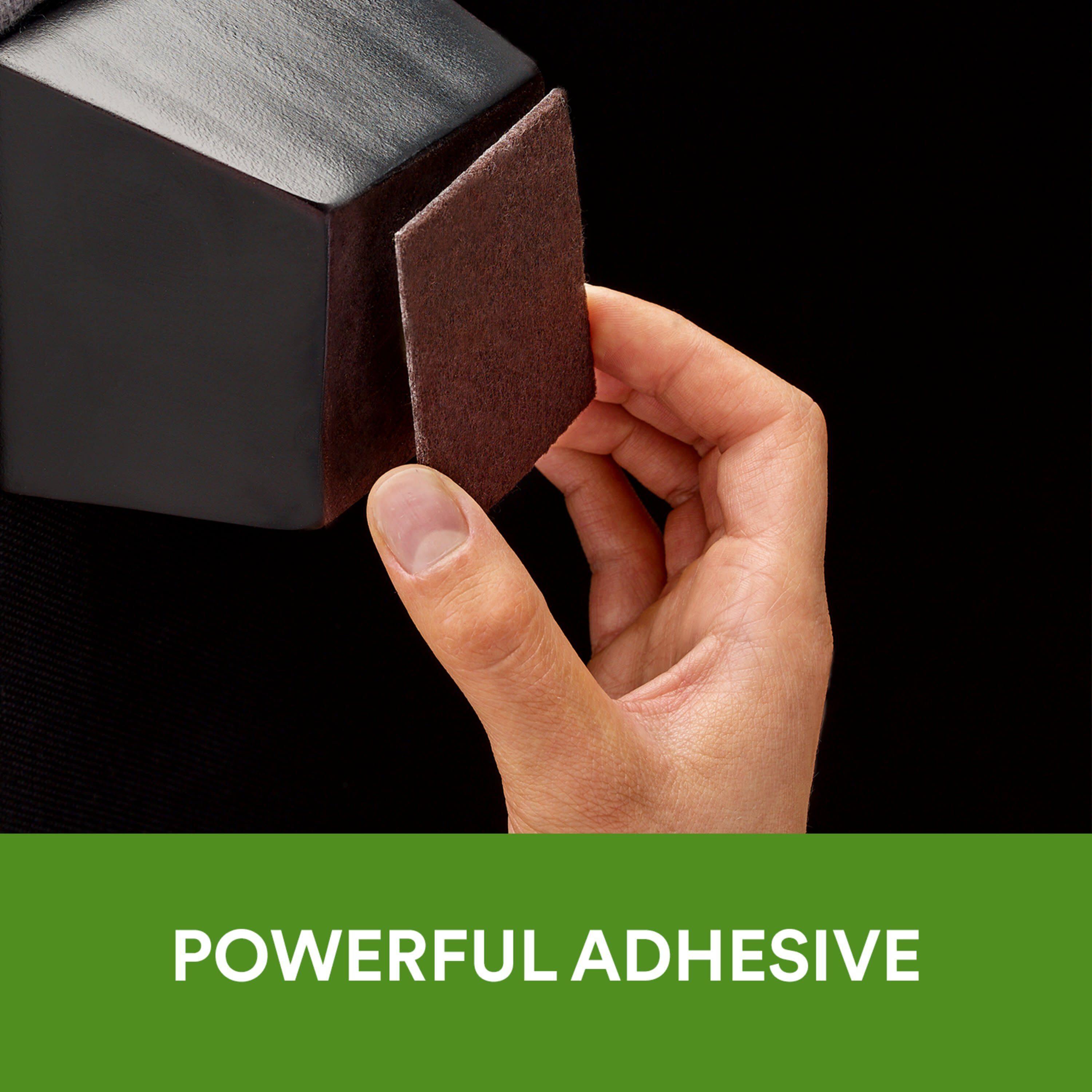 Scotch Easy Cut 2 -Pack 4-in x 6-in Brown Rectangular Felt furniture pads