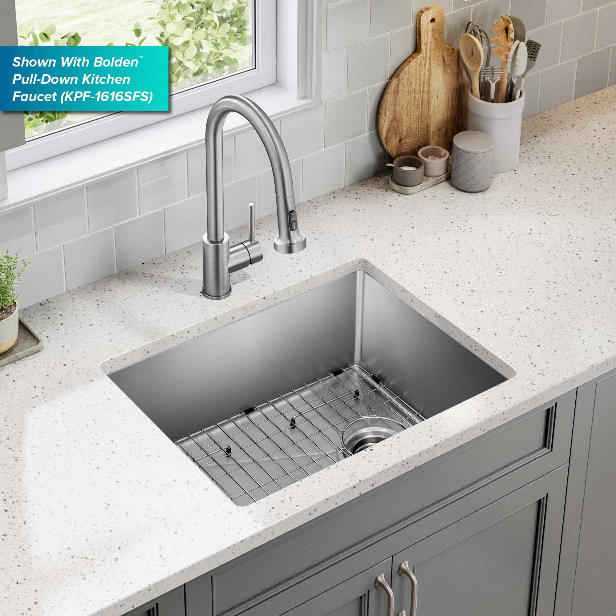 KRAUS Fairlane Undermount 18-Gauge Stainless Steel Kitchen Sink