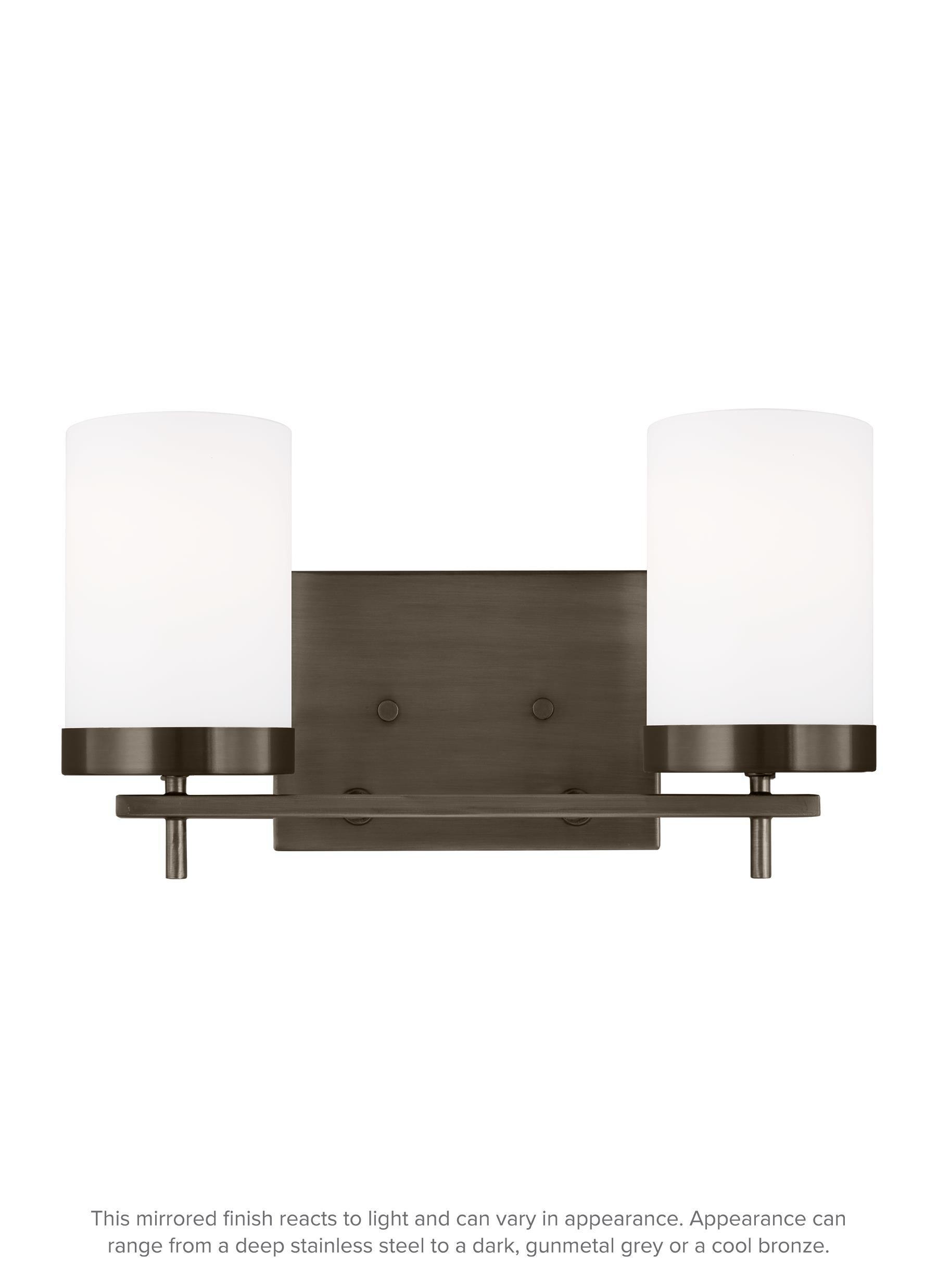 Generation Lighting Zire 14-in 2 -Light Oil-rubbed Bronze Modern/contemporary Vanity light