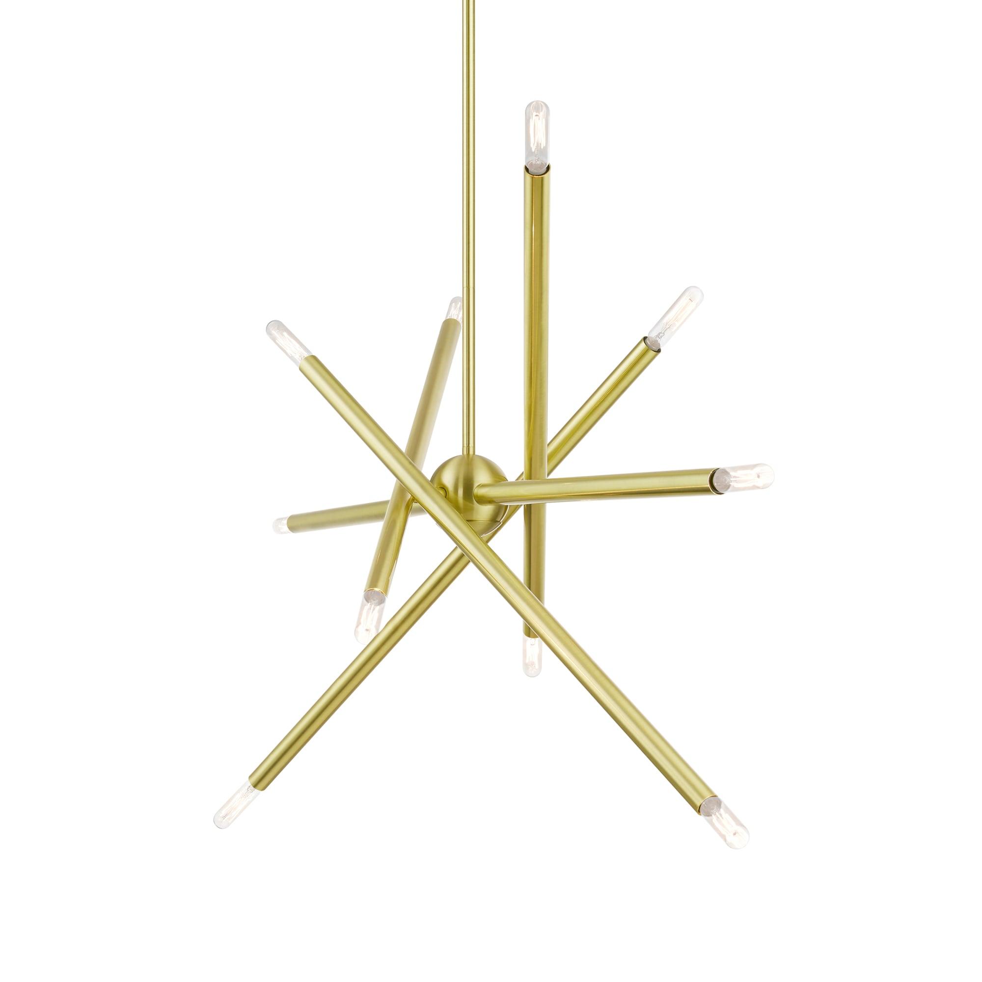 Livex Lighting Soho 10 - Light Chandelier in  Satin Brass