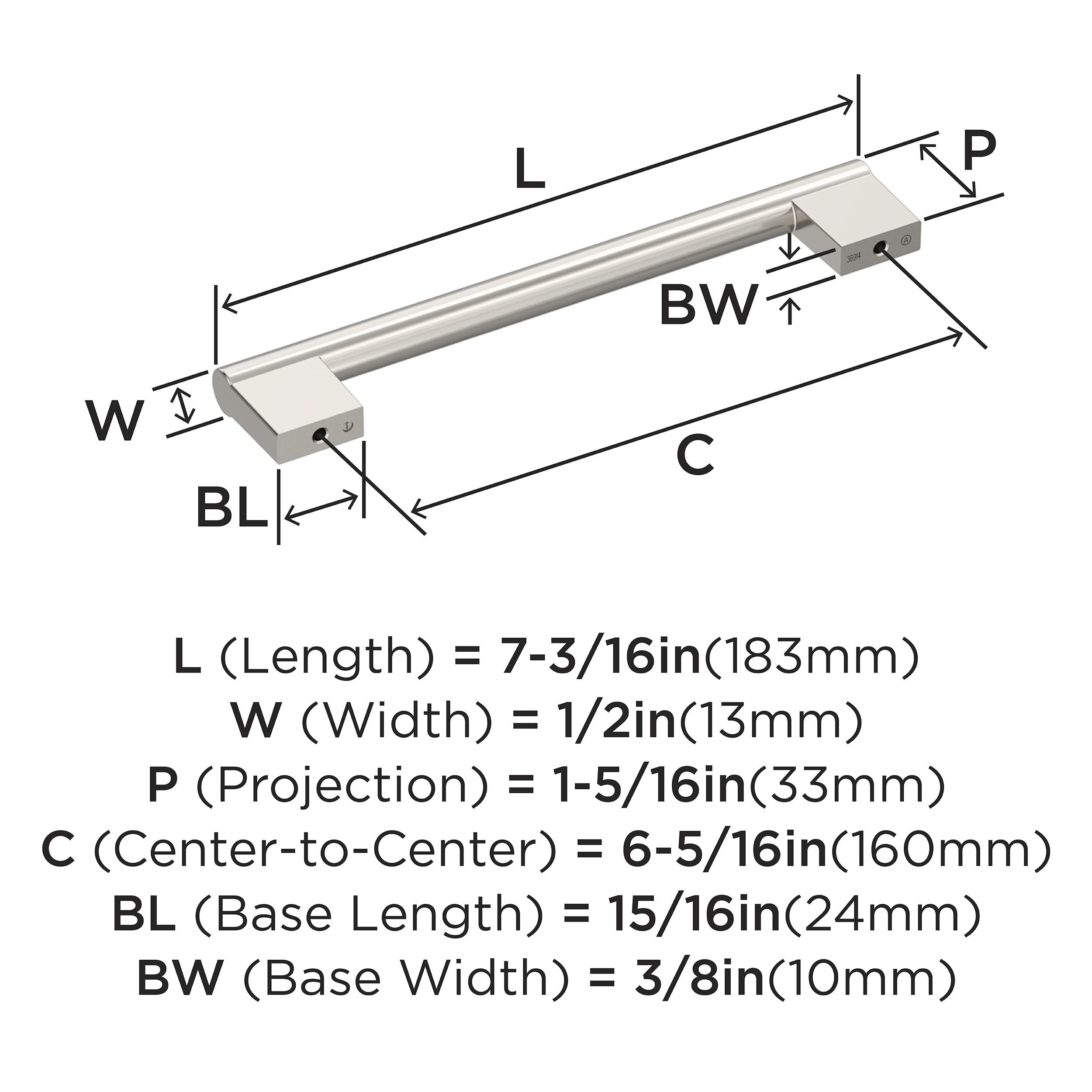 Versa 6-5/16 inch (160mm) Center-to-Center