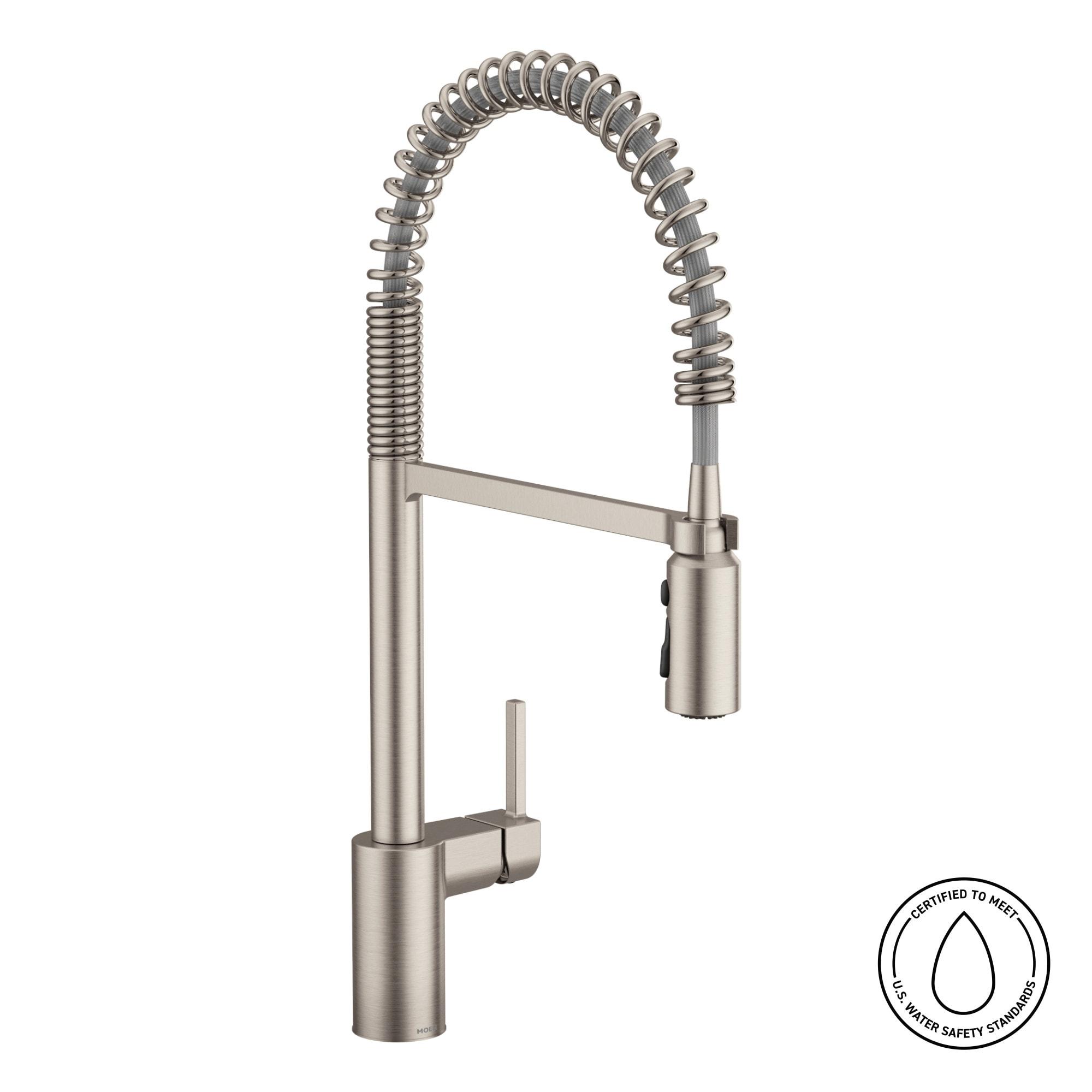 Moen Align Spot Resist Stainless One-Handle Pre-Rinse Spring Pulldown Kitchen Faucet