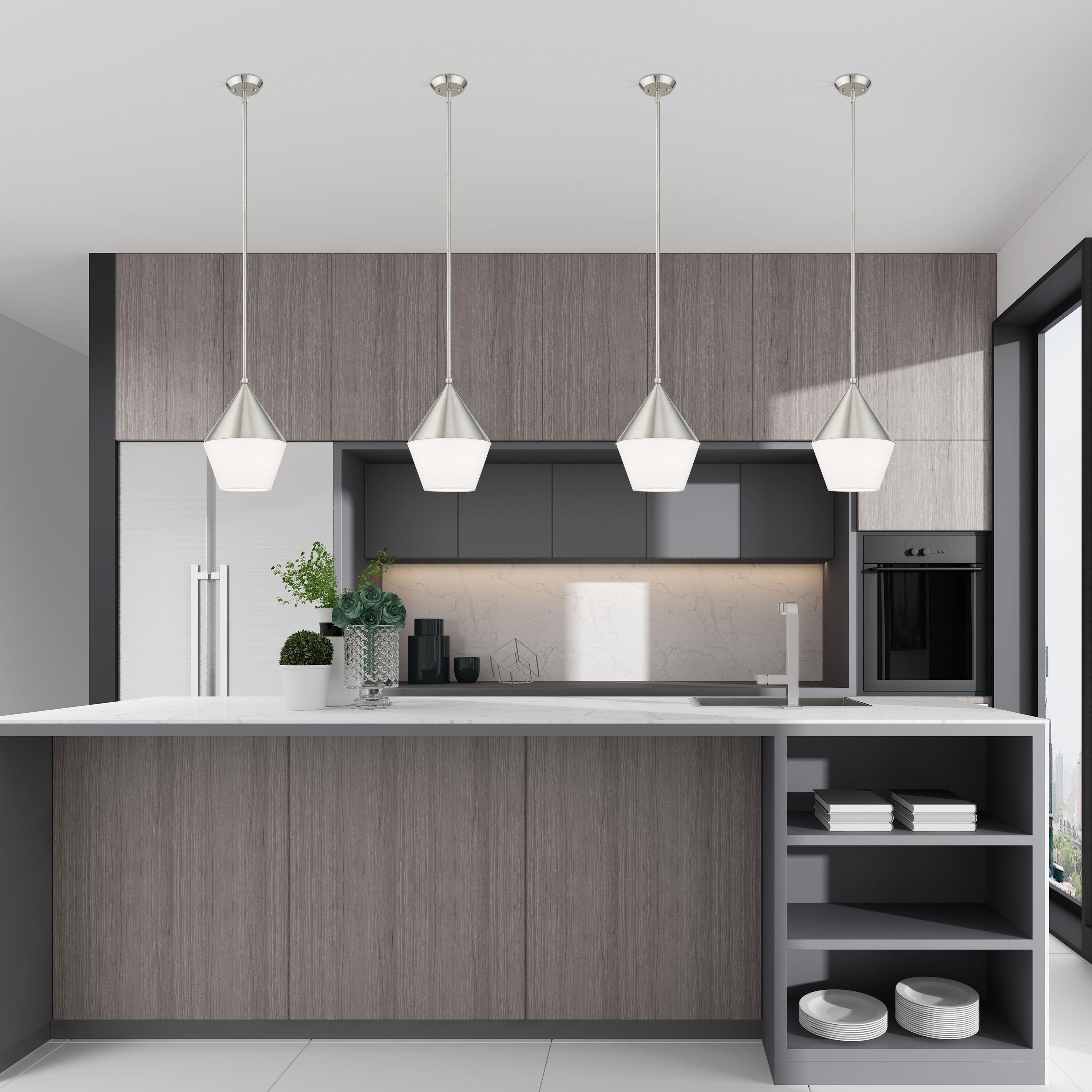 Livex Lighting Stockholm 1 - Light Pendant in  Brushed Nickel