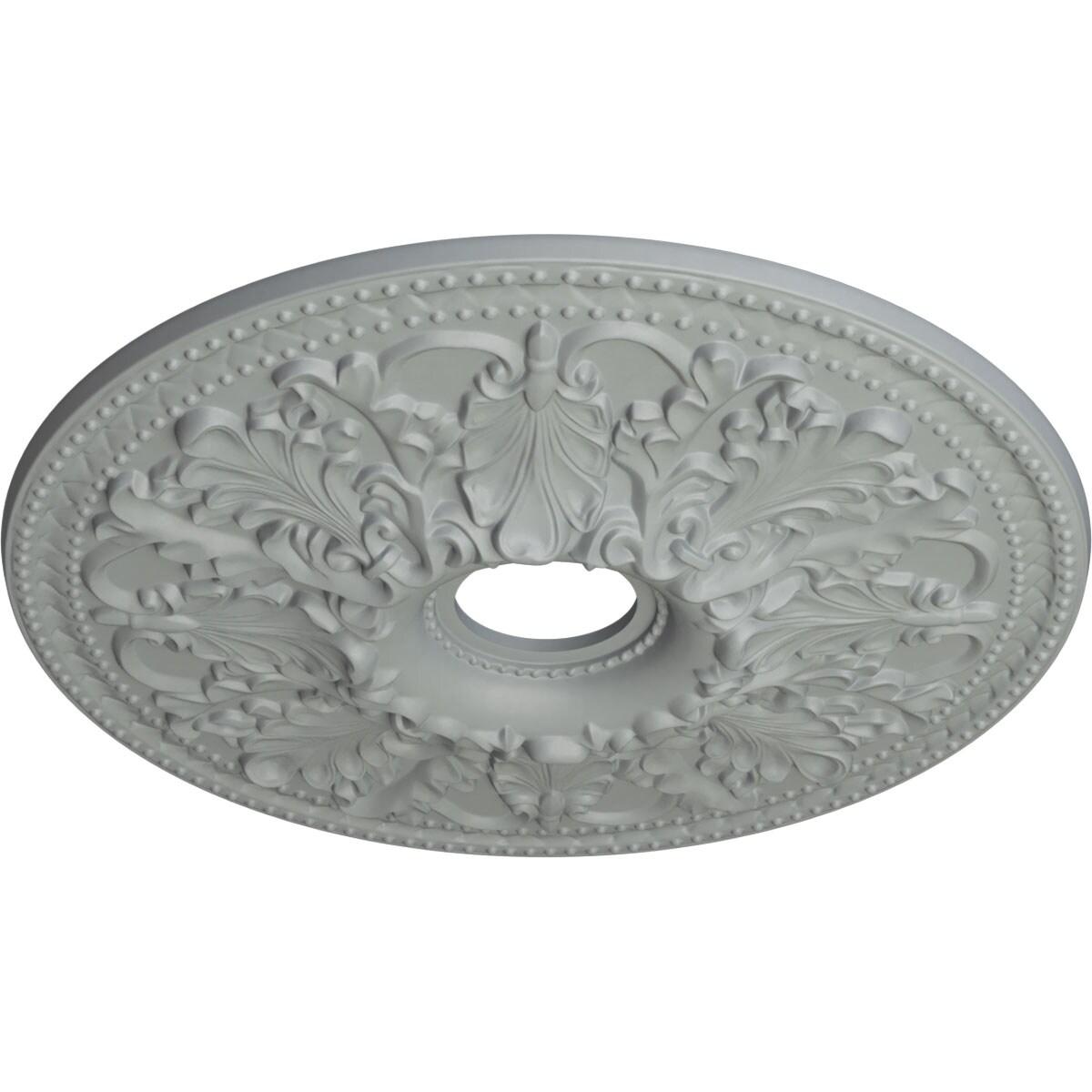 Ekena Millwork 23 7/8"OD x 4"ID x 2 1/8"P Ashley Ceiling Medallion (Fits Canopies up to 4 3/4")