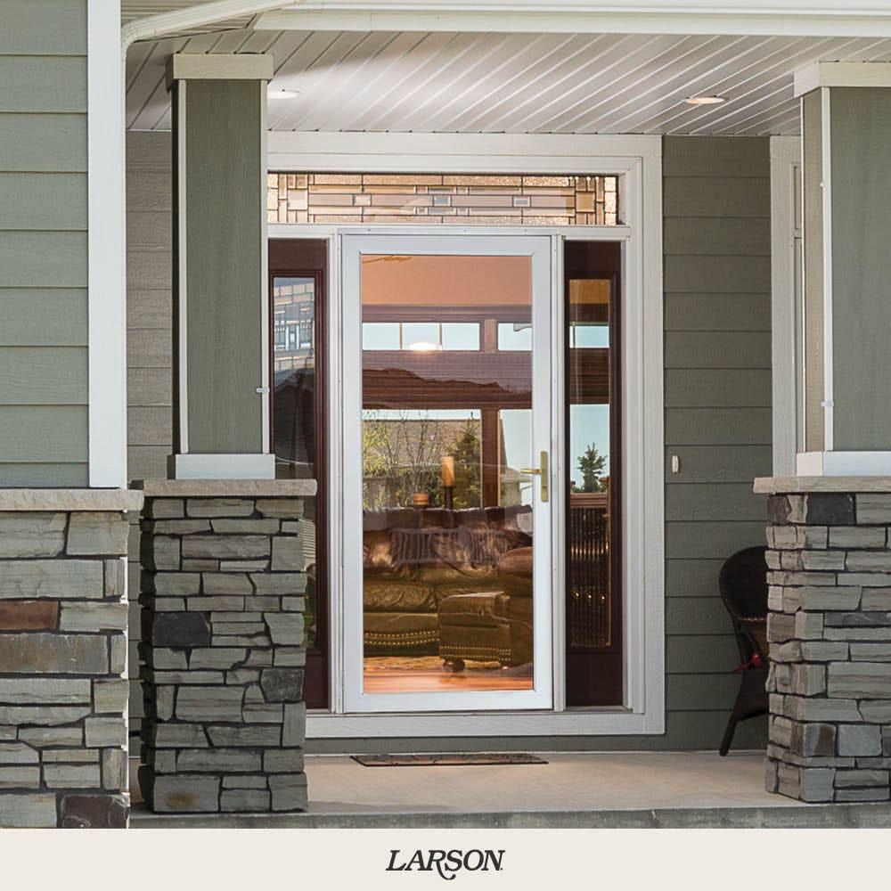 LARSON 50 Series Fullview Storm Door with Brushed Nickel Handle