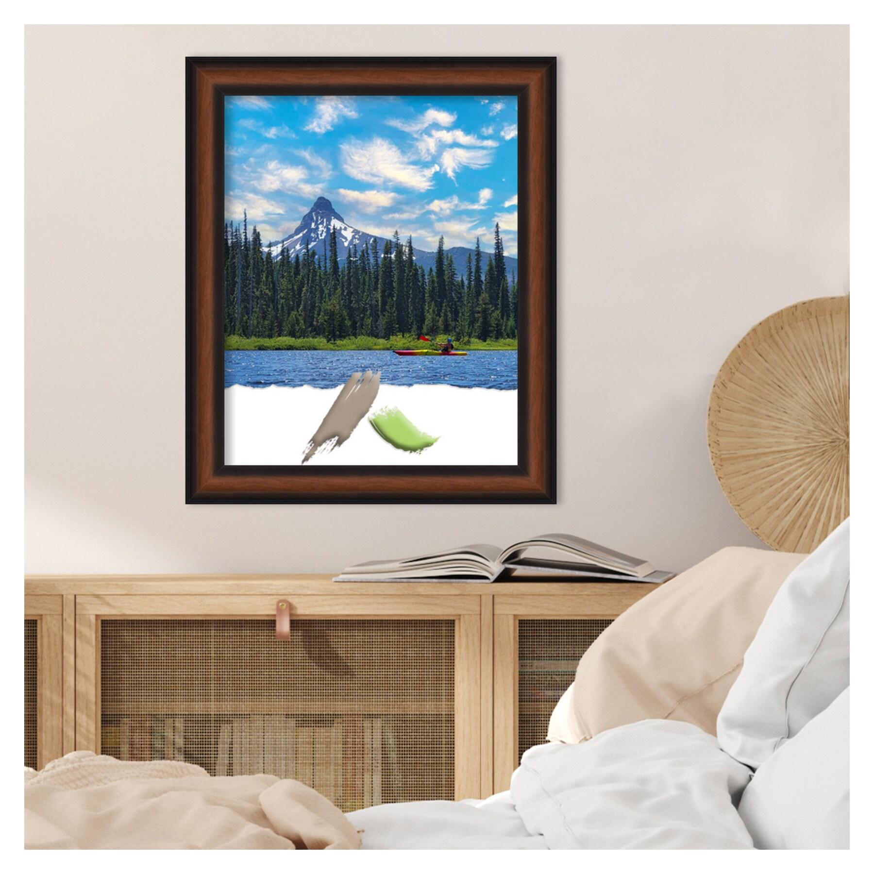 Amanti Art Yale Walnut Picture Frame Opening Size 16x20 in.
