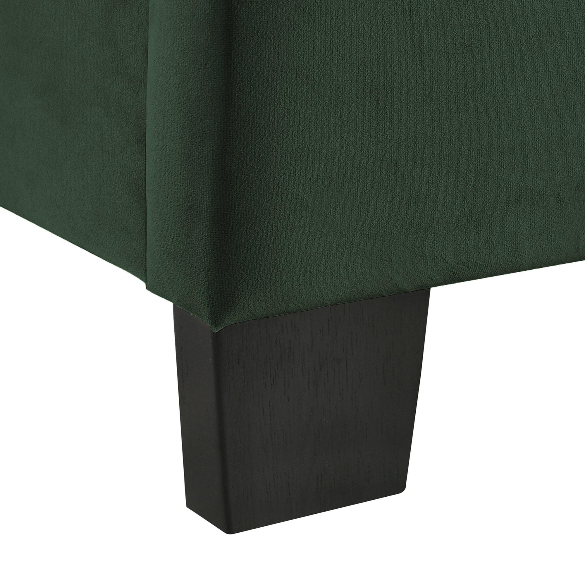 Queen Colbie Upholstered Platform Bed with Nightstands Emerald - Picket House Furnishings