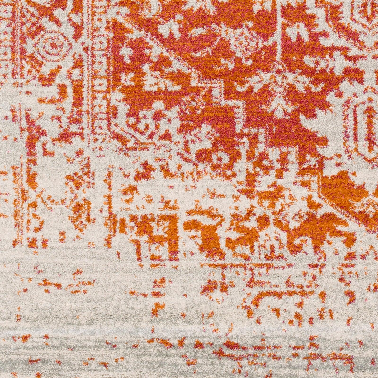 Livabliss Janine Vintage Medallion Area Rug,5'3" x 7'3",Burnt Orange