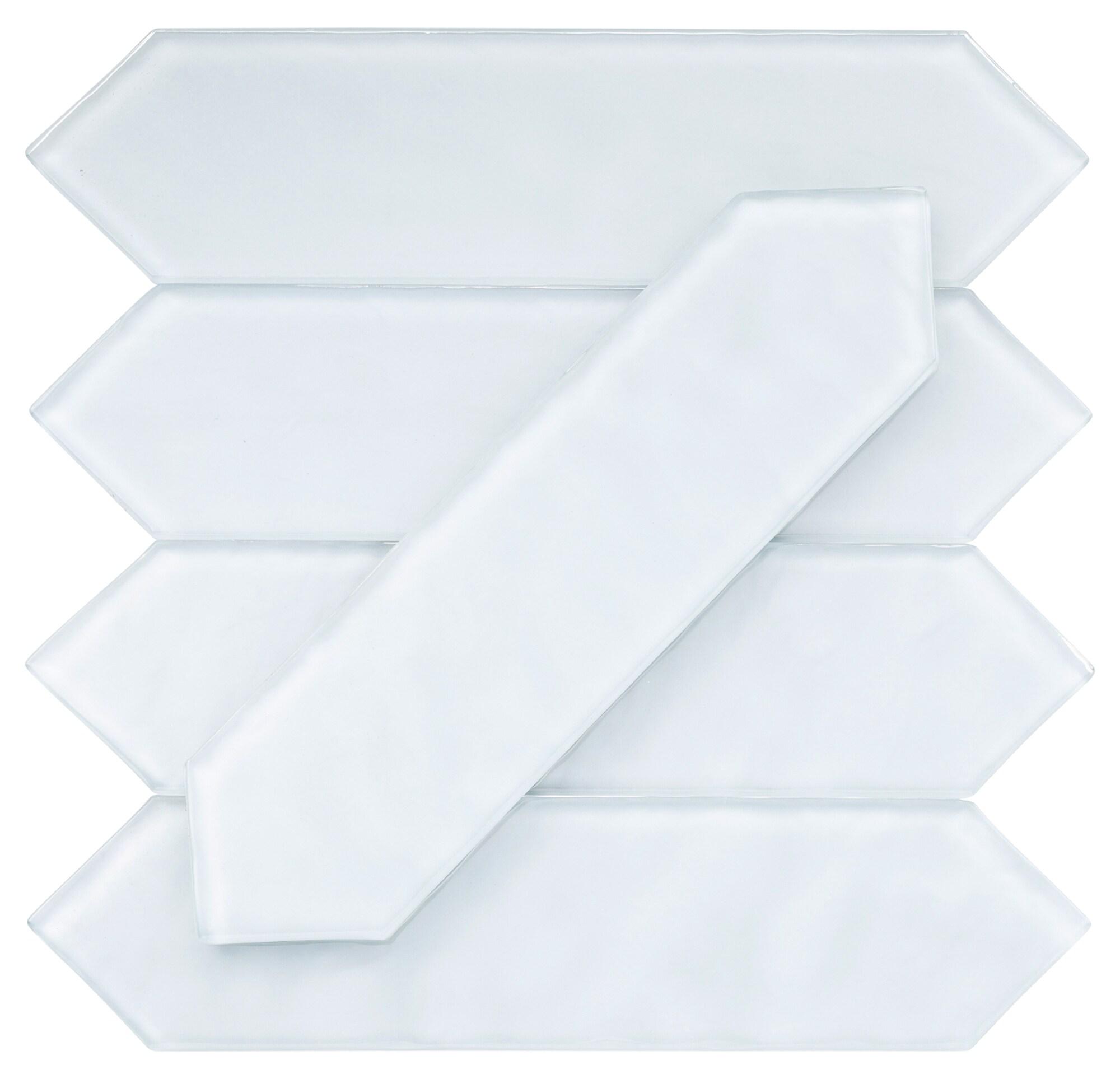 Ergo 3" x 11" Picket Glass Kitchen Backsplash, Bathroom, Shower, Pool, Wall and Floor Tile