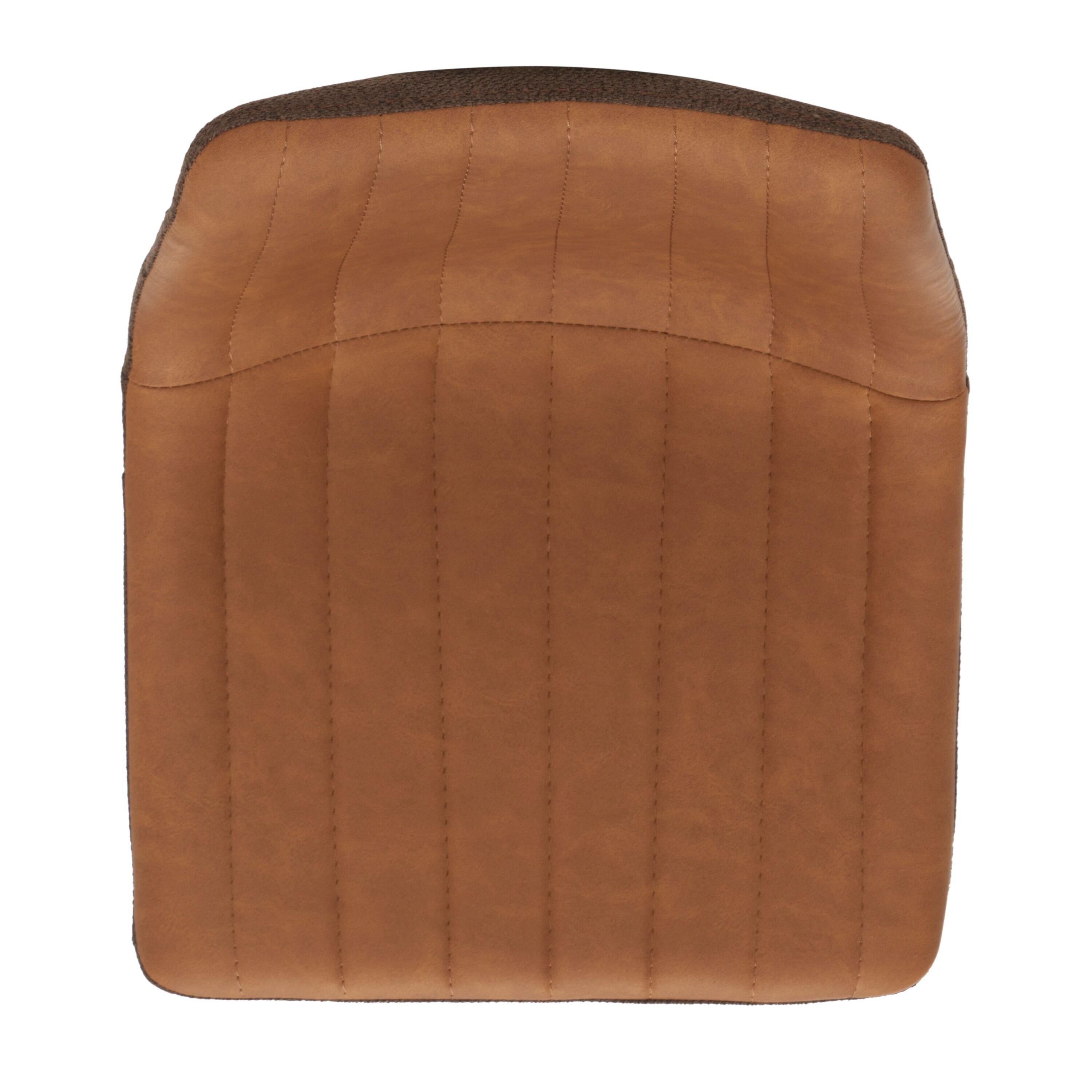 Rhyatte Bar Stool  - BST3018 - Cognac/Black - Safavieh