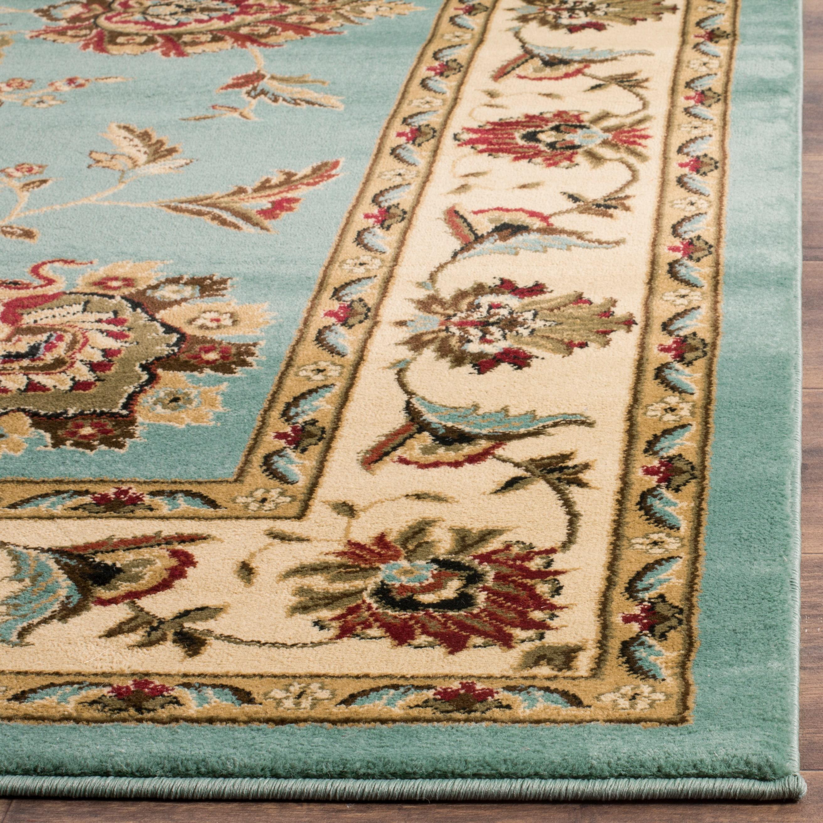 Lyndhurst LNH555 Power Loomed Area Rug - Blue/Ivory - 8'9"x12' - Safavieh