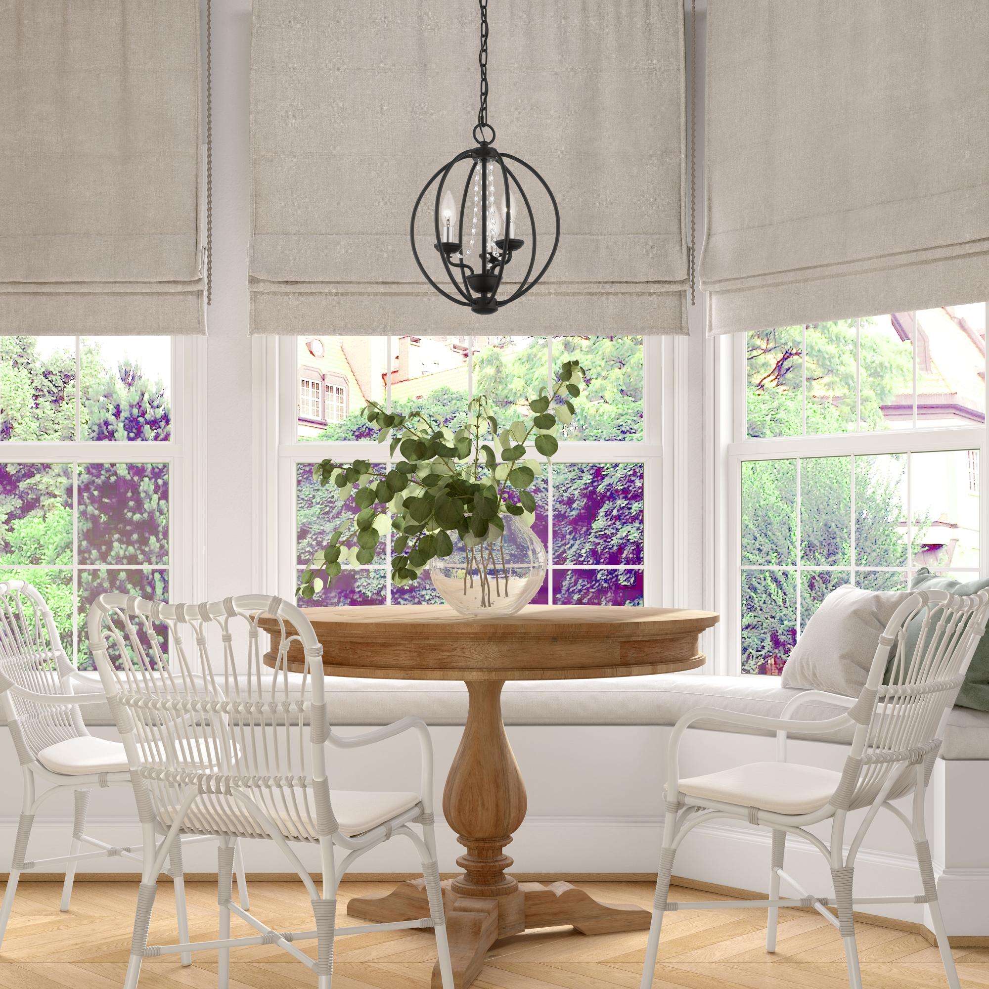 Livex Lighting Arabella 3 - Light Chandelier in  Black/Brushed Nickel