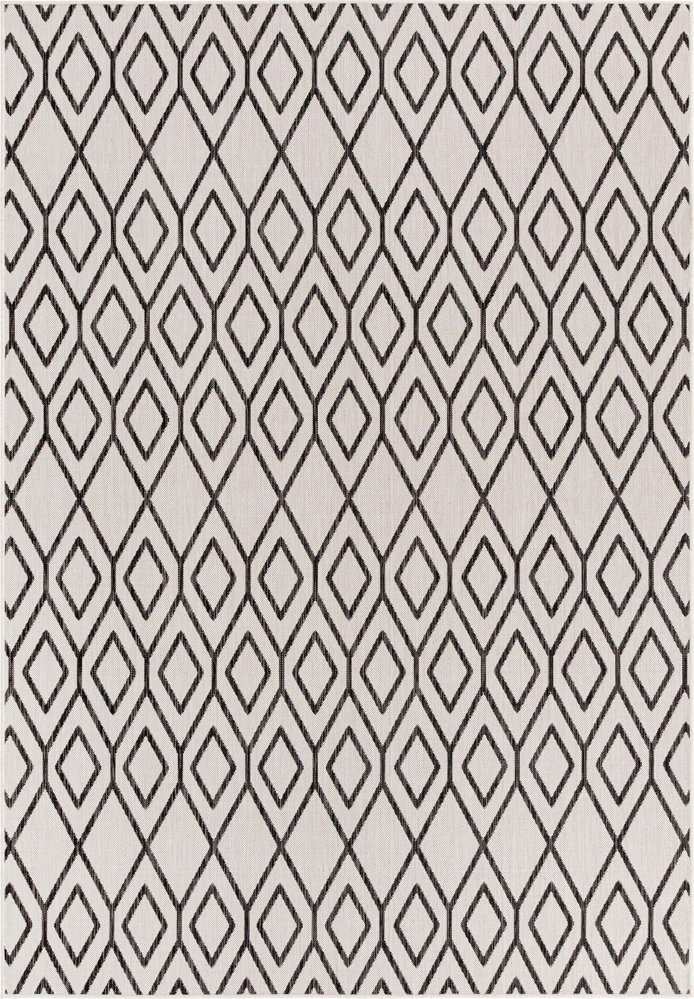 Jill Zarin 7' 0 x 10' 0 Rectangle Indoor/Outdoor Ivory Area Rug