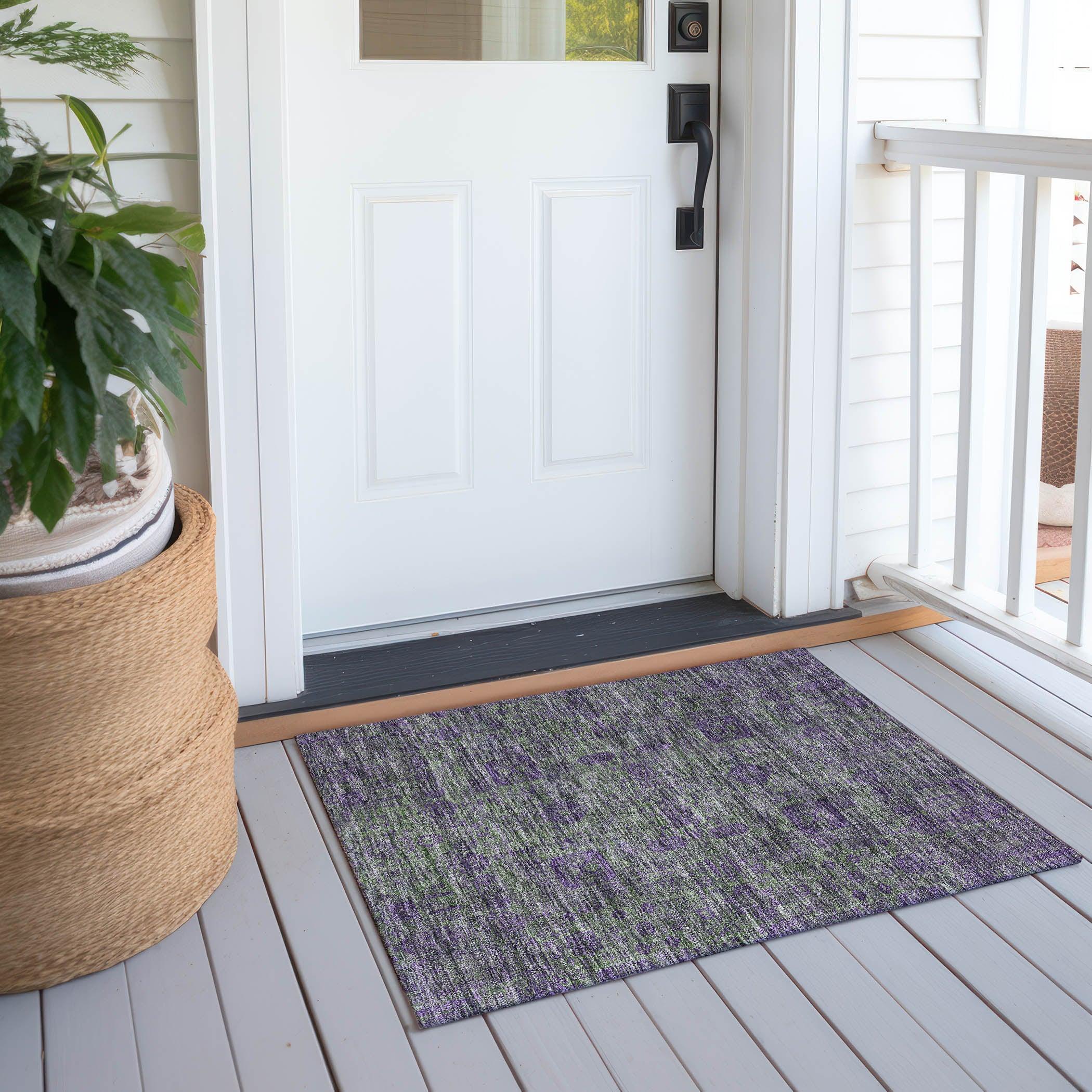Addison Rugs Chantille Indoor/Outdoor Transitional Panel Fern Washable Rectangle Rug, 1'8" x 2'6"