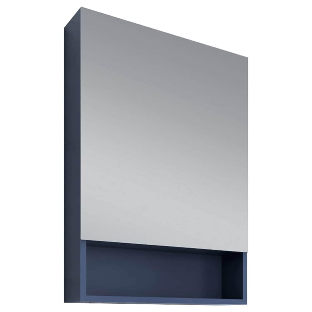 Fresca Stella 24" Wood Bathroom Medicine Cabinet with Bottom Shelf in Royal Blue