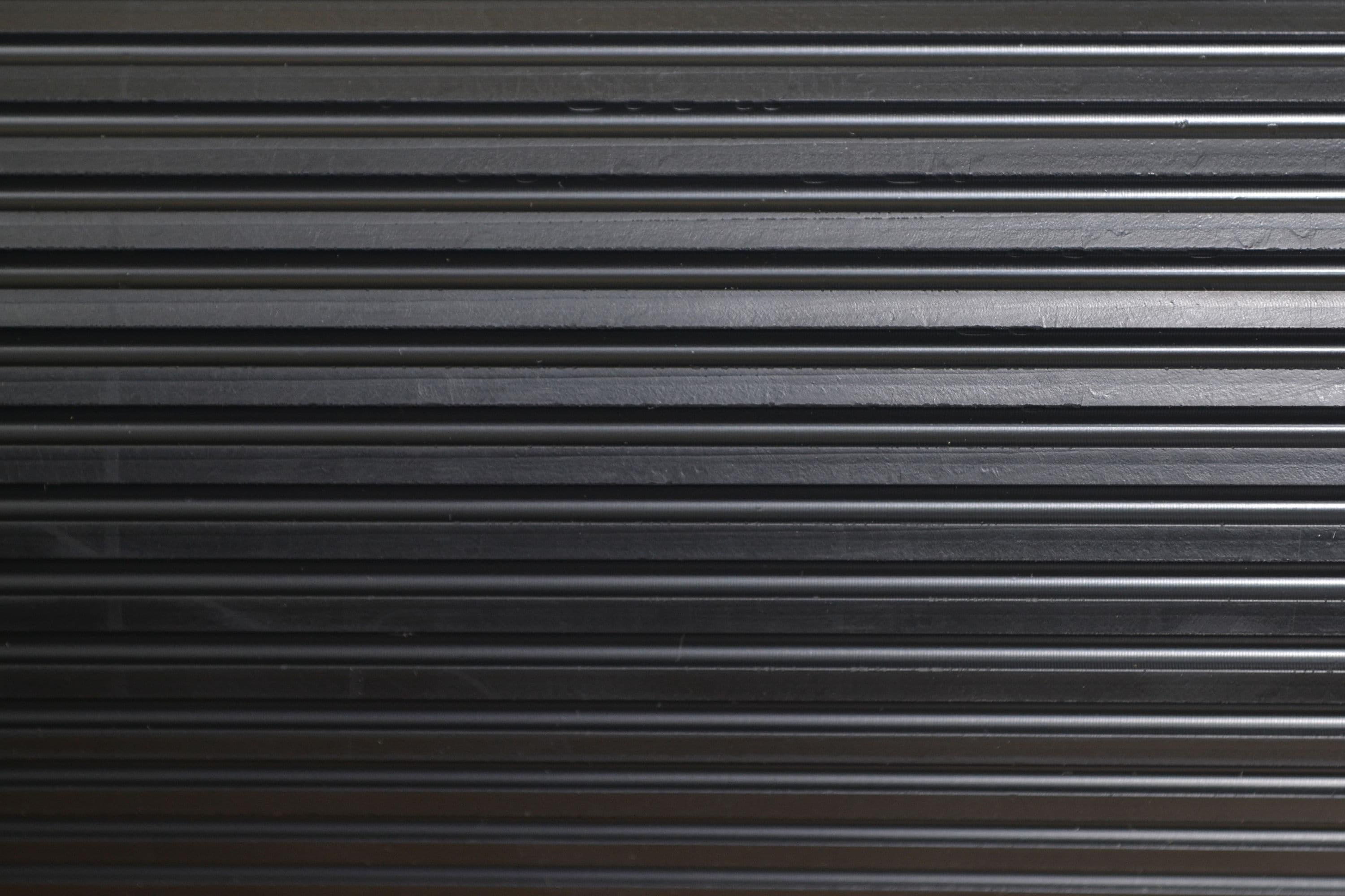 Indoor/Outdoor Rubber Scraper Mat, 36 in. x 6﻿ ft., Black