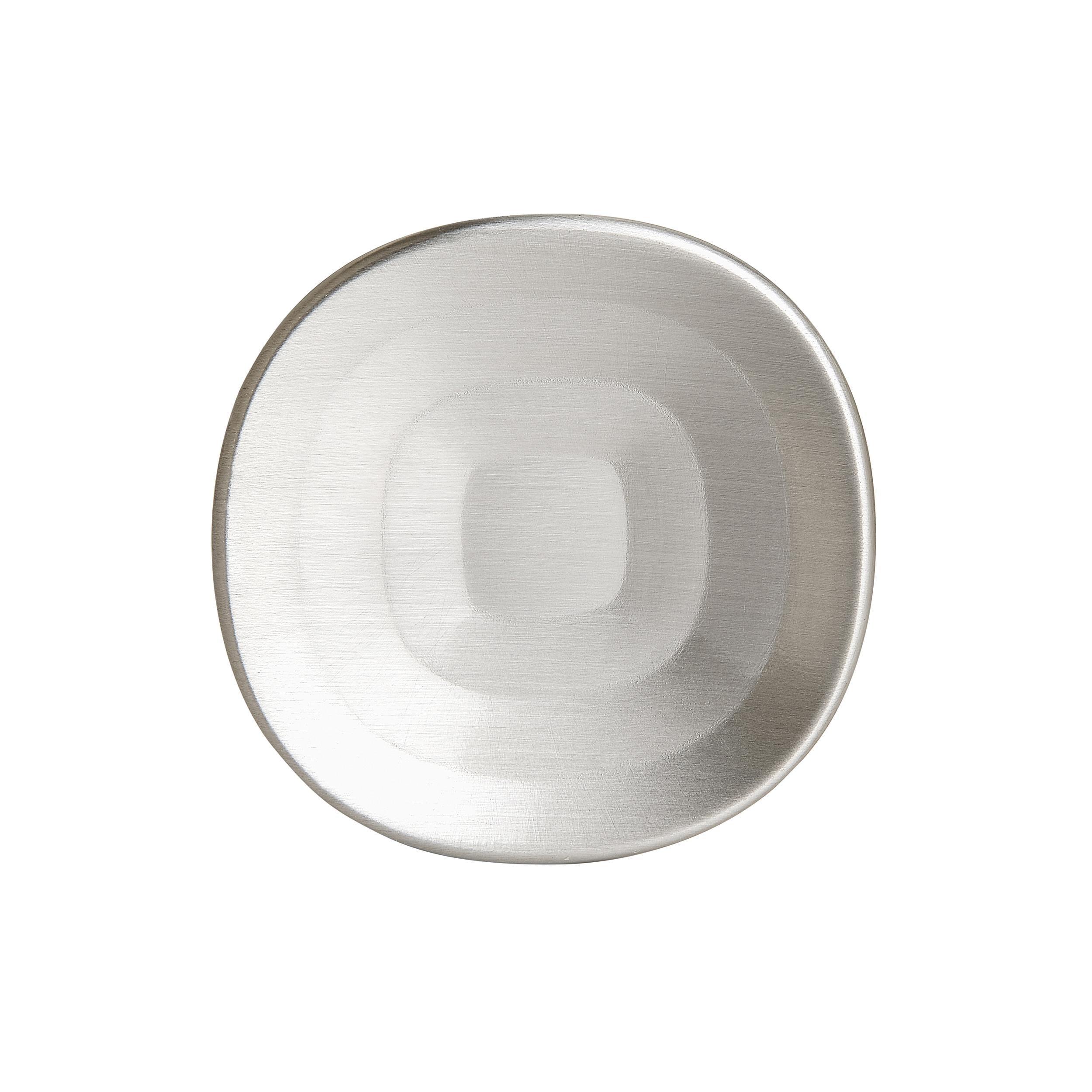 Brushed Nickel Modern Finger Cabinet Knob with Mounting Hardware