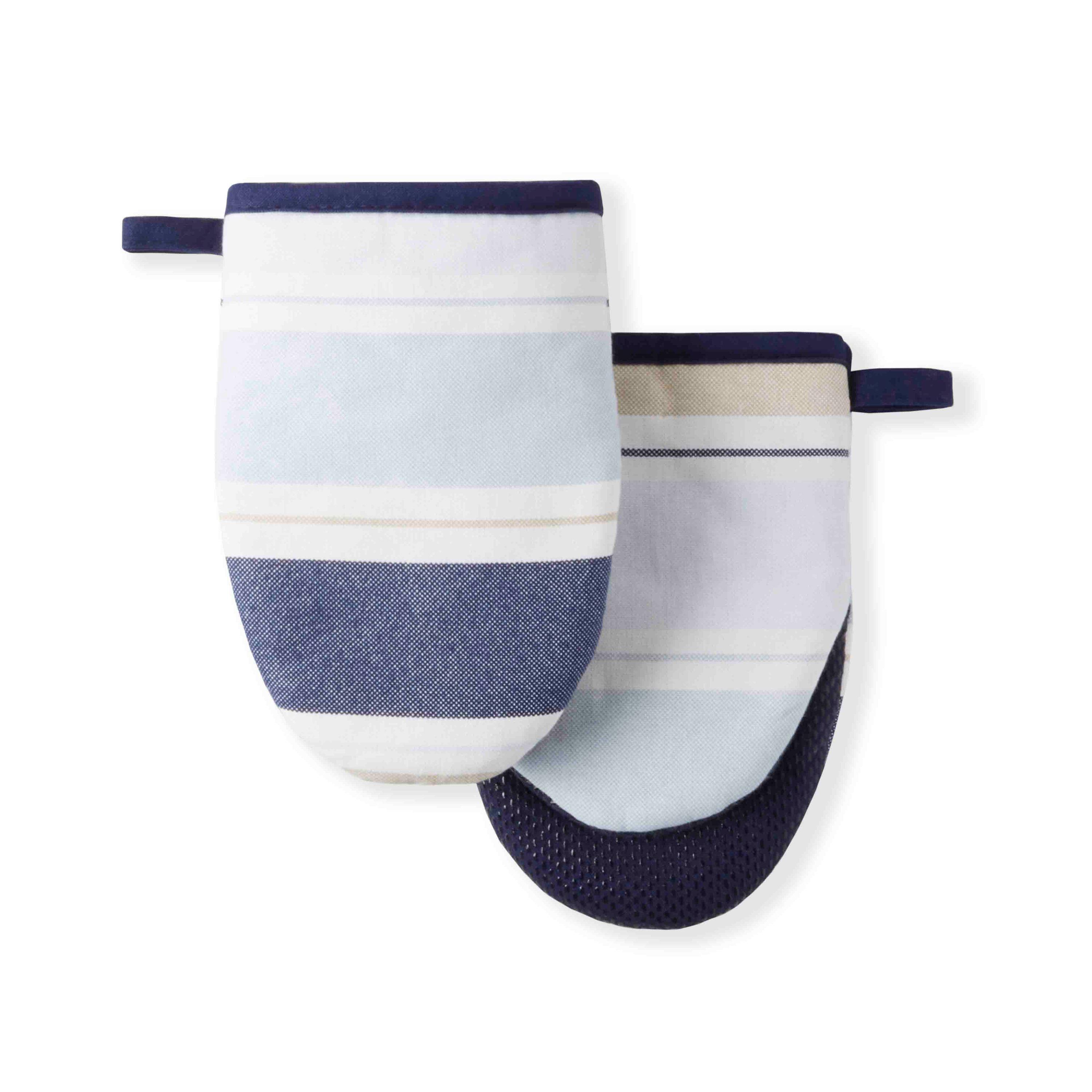 Martha Stewart 2 Piece Stripe Mini Mitt Set (Set of 2)